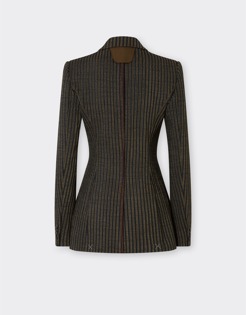 Ferrari Pinstripe wool blazer outlook