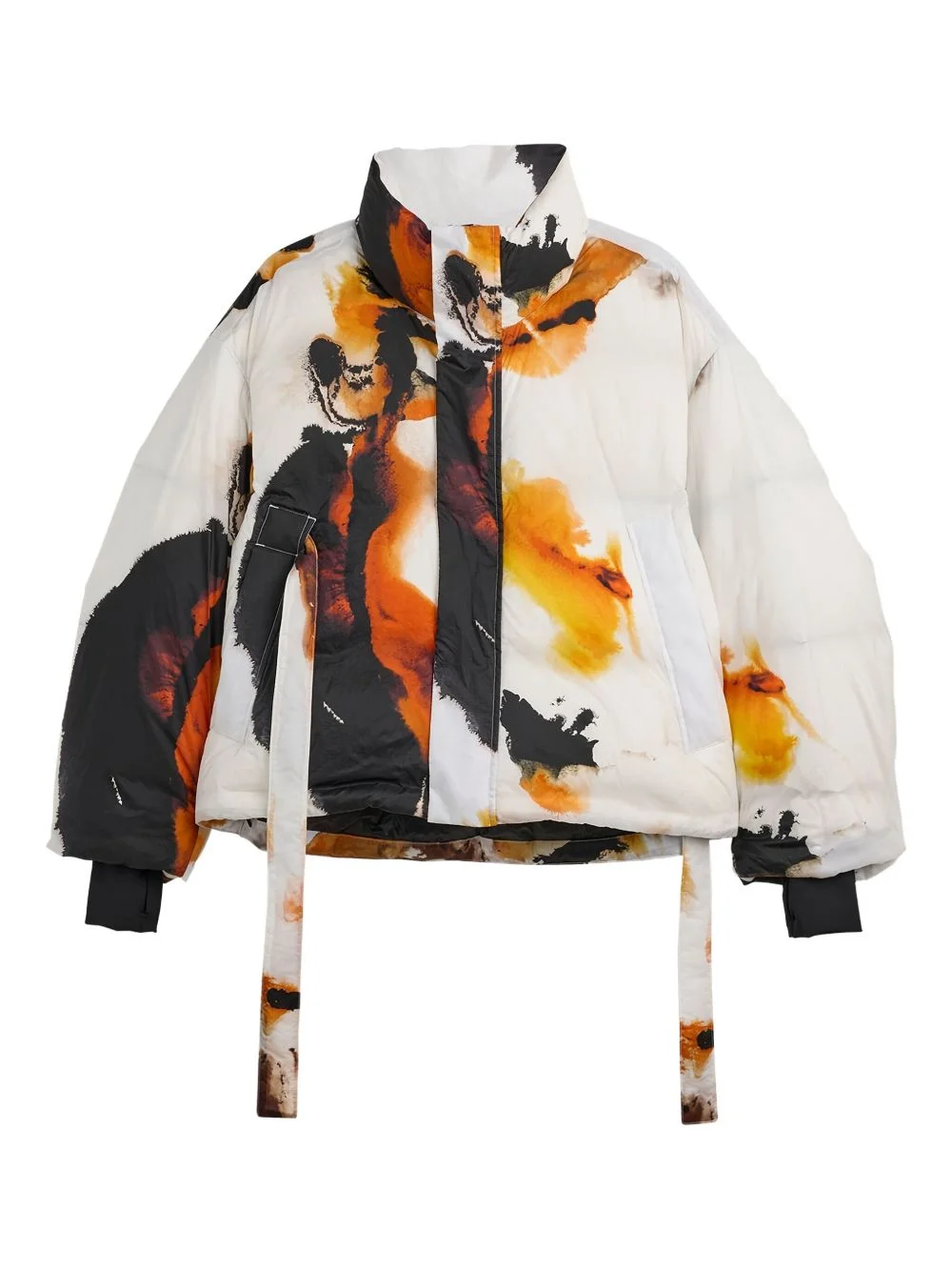 printed puffer jacket - 1