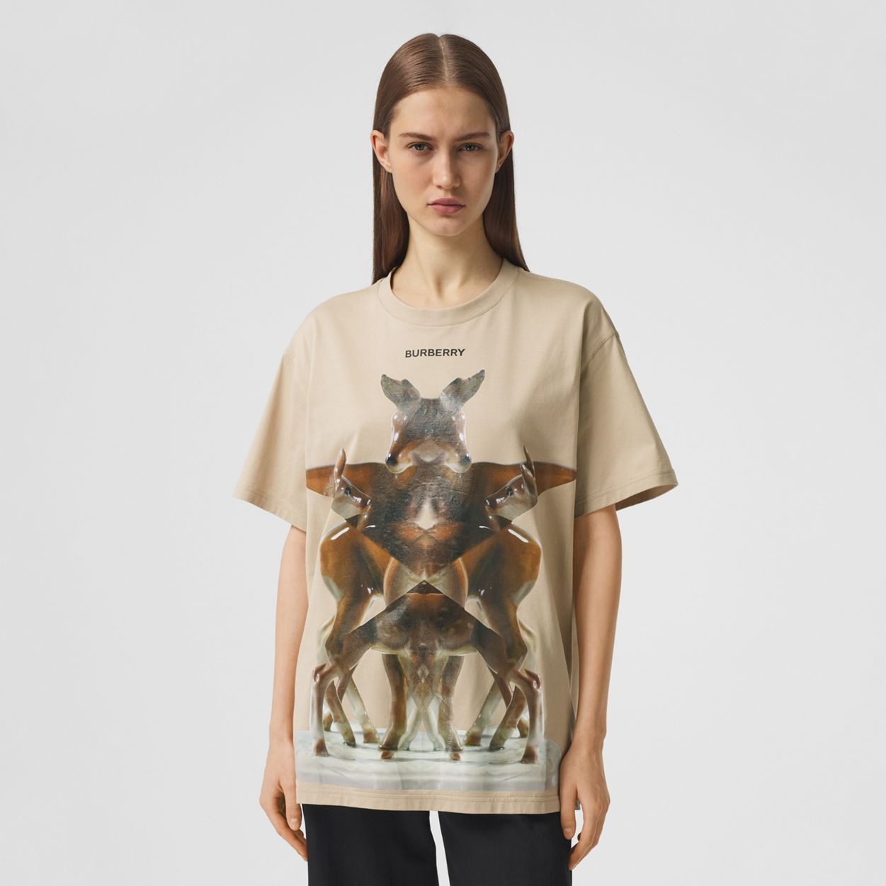 Kaleidoscope Print Cotton Oversized T-shirt - 5