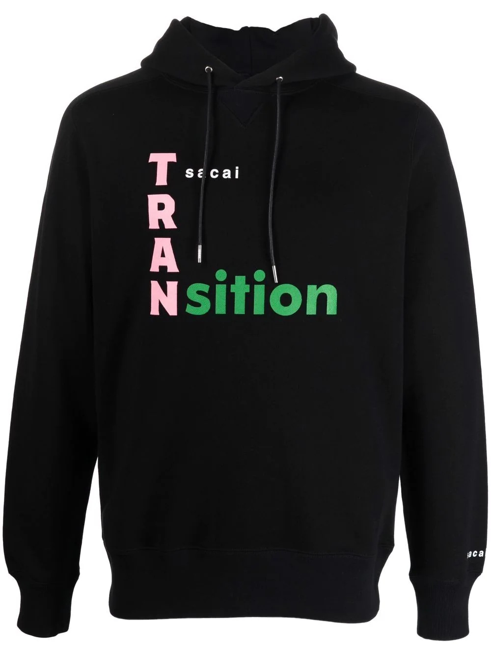 Transition logo-print hoodie - 1