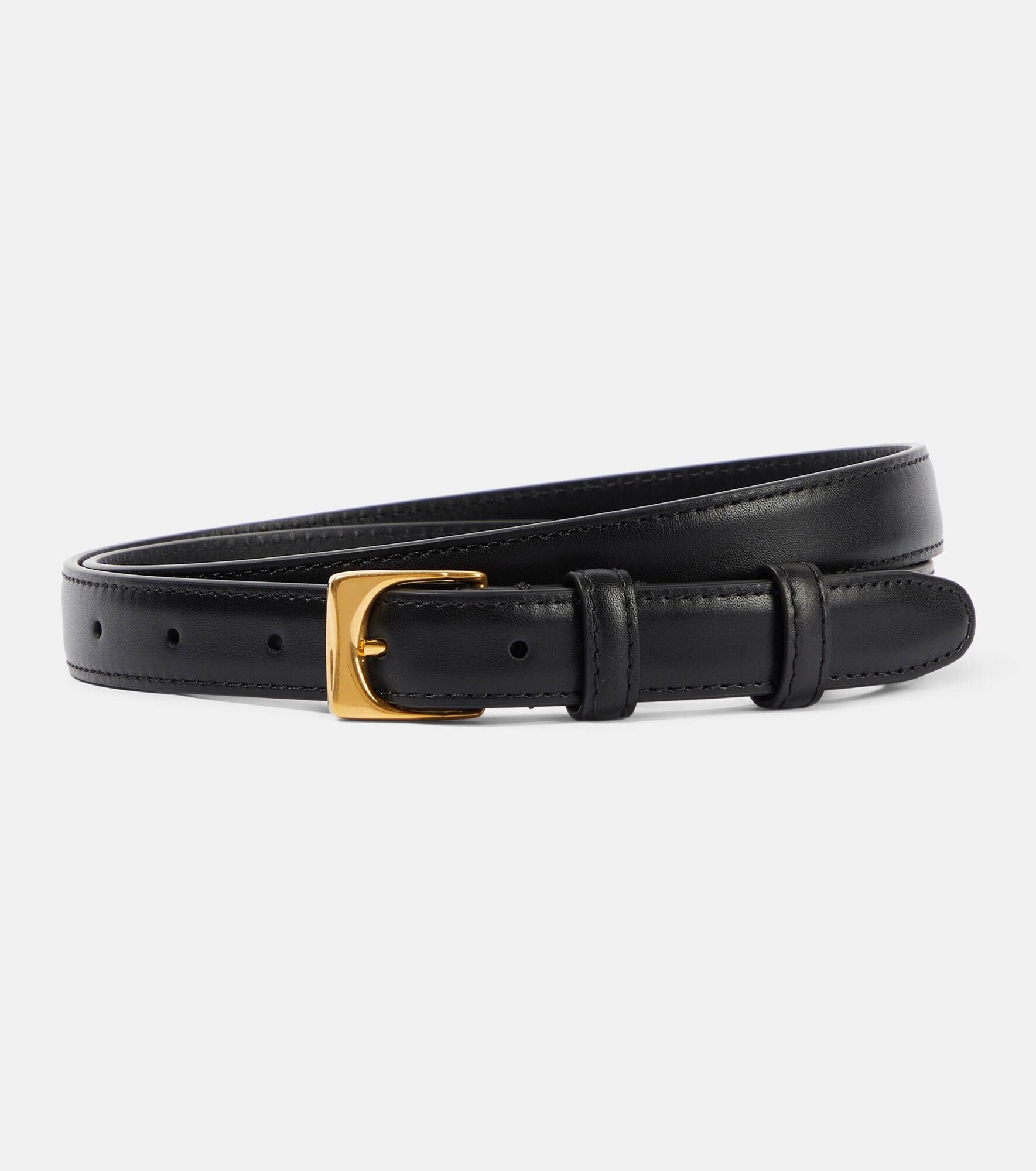 Slim leather belt - 1