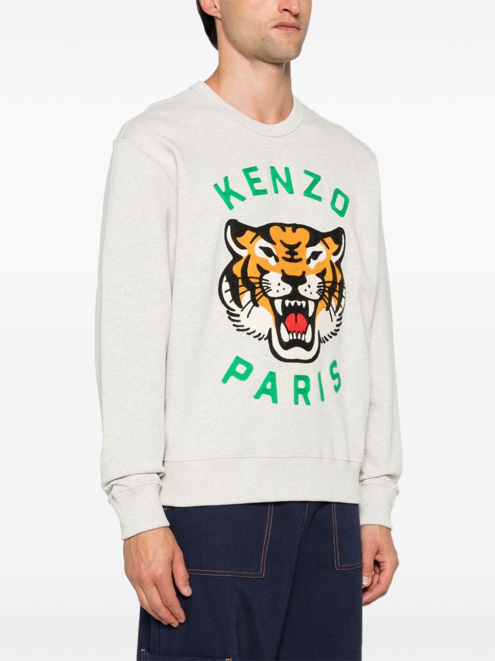Lucky Tiger embroidered sweatshirt - 3