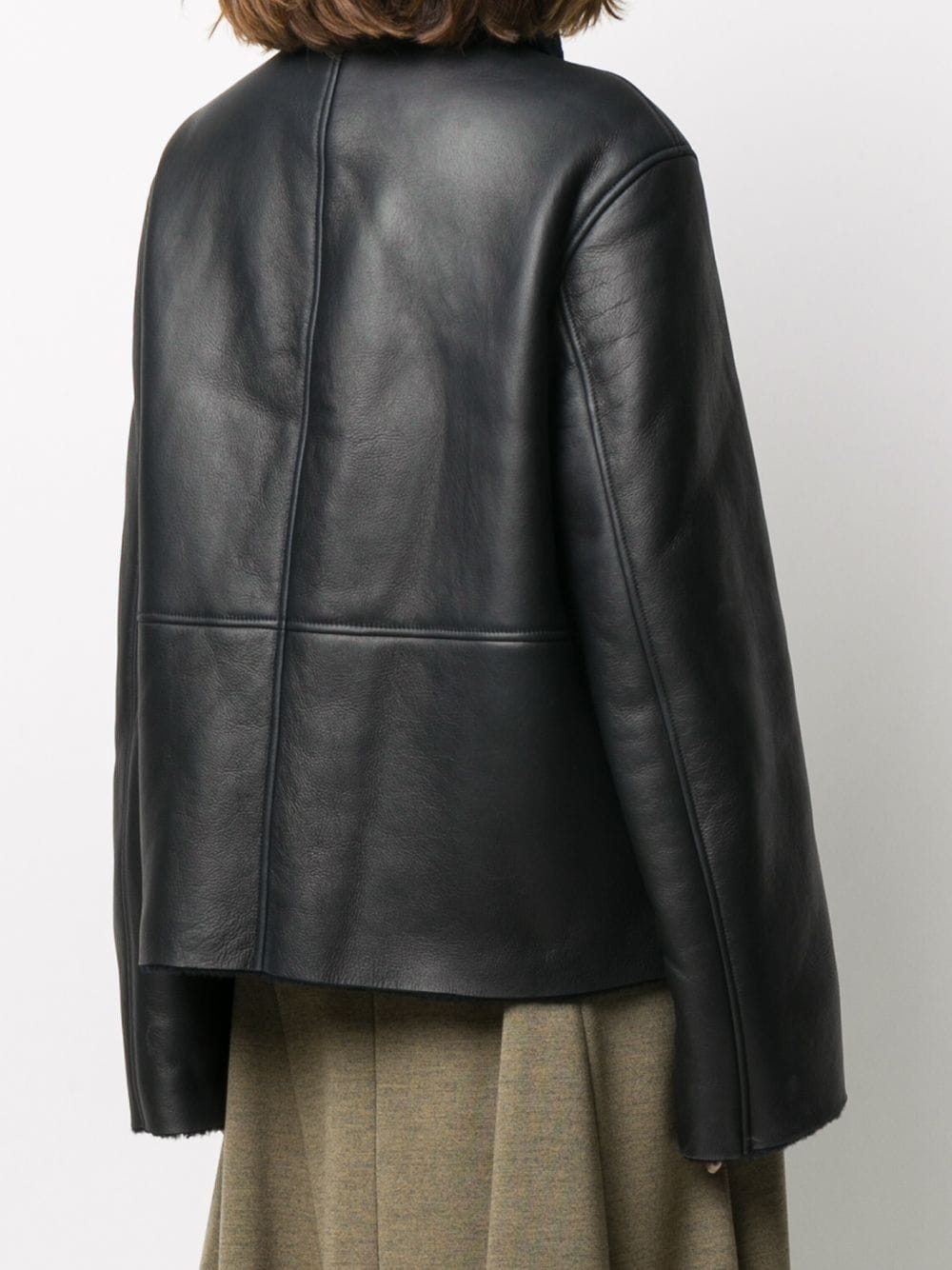 oversized biker jacket - 4