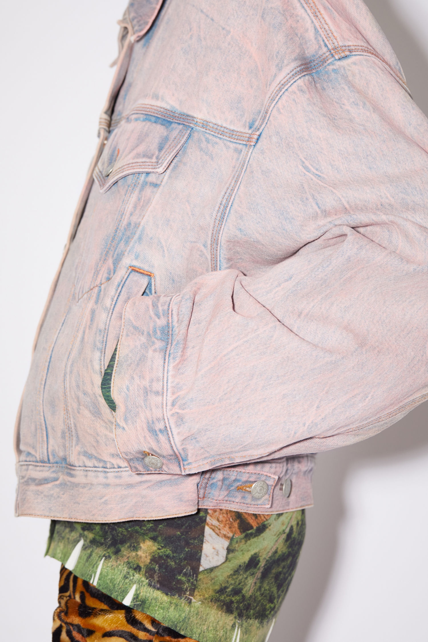 Denim jacket - Light blue/pink - 6