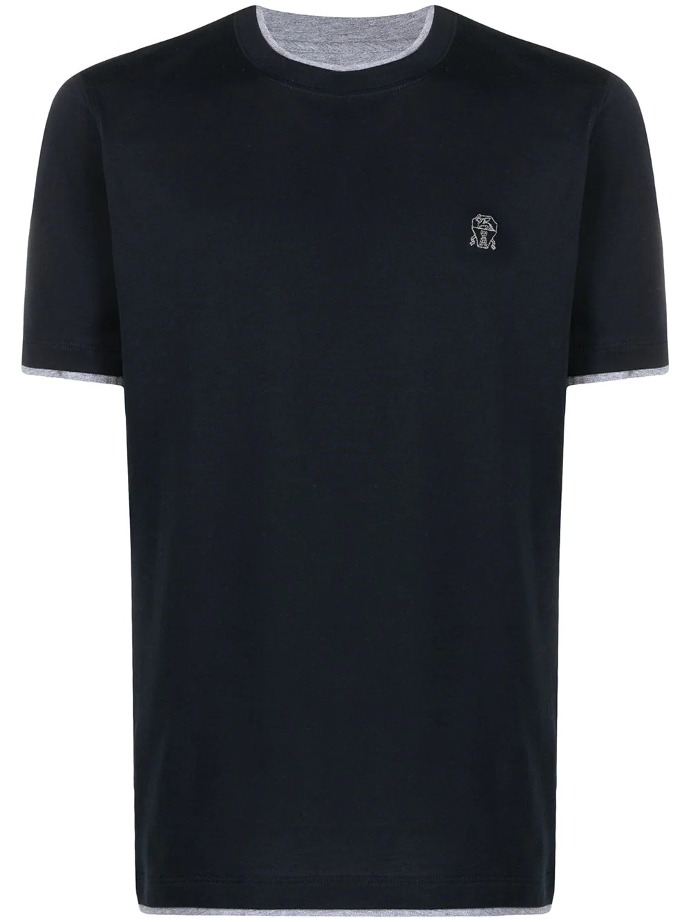 embroidered logo T-shirt - 1