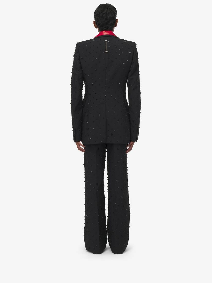 Cosmic Stone Embroidery Single-breasted Jacket - 3