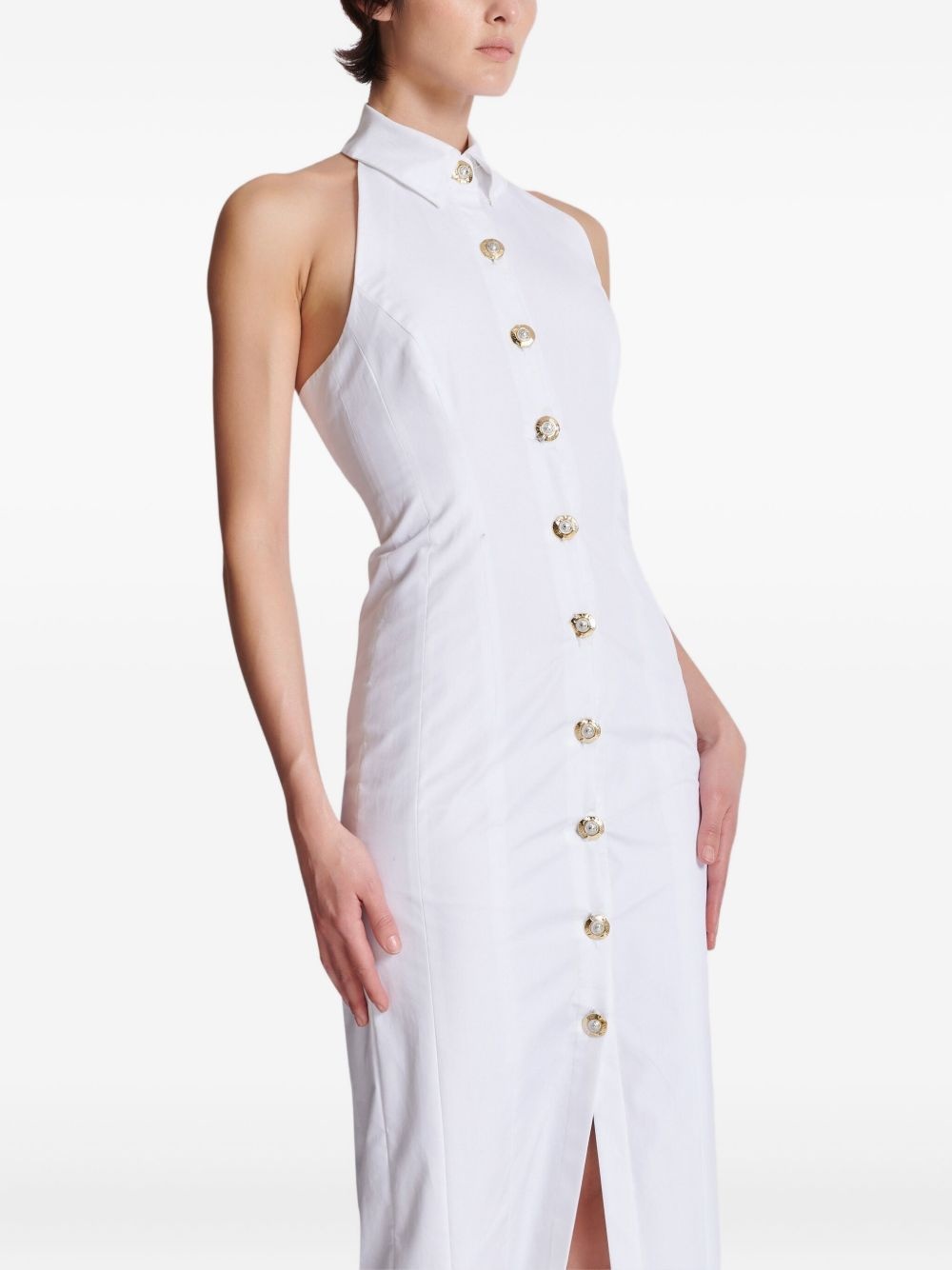 poplin midi dress - 6