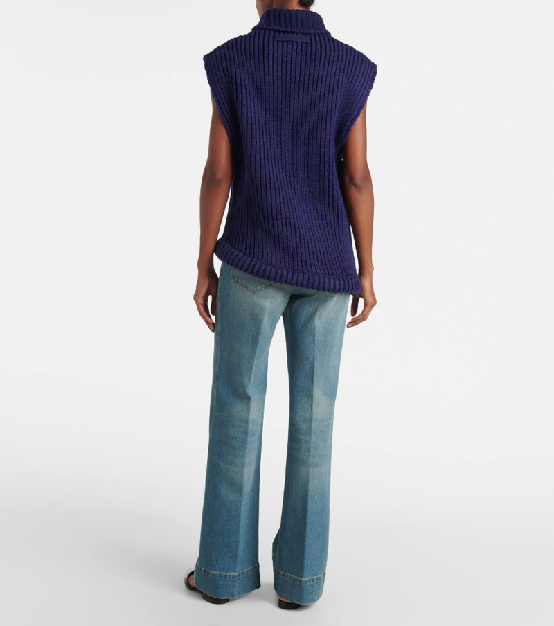 Turtleneck 스웨터 조끼 3