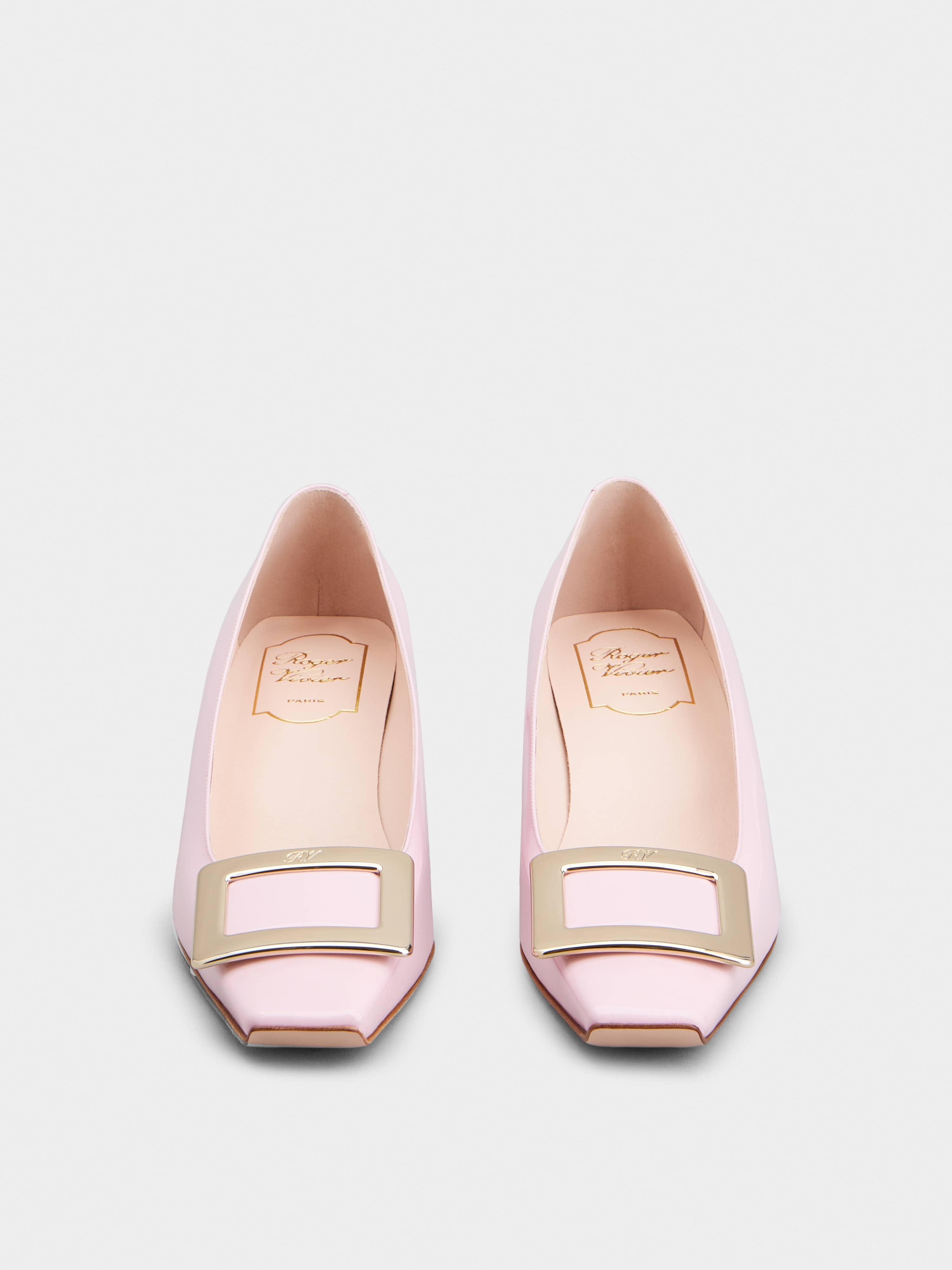 Belle Vivier Metal Buckle Pumps in Patent Leather - 7
