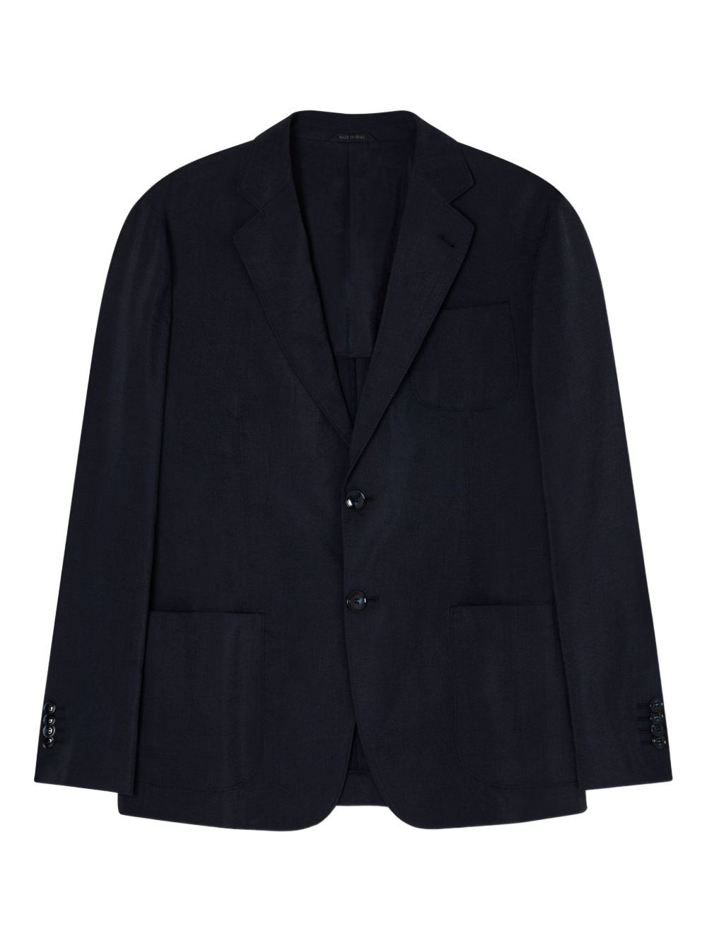 patch-pocket single-breasted blazer - 2