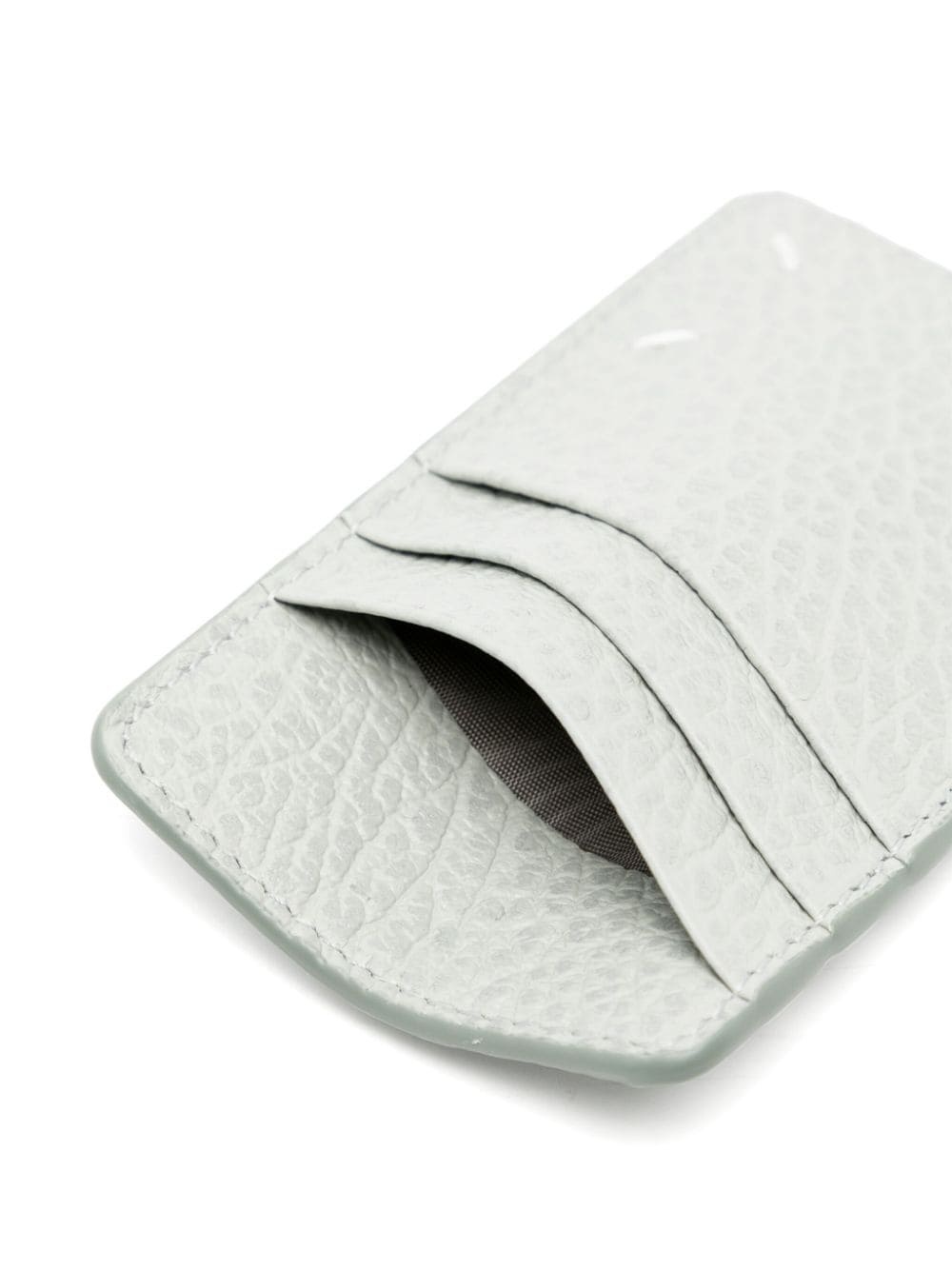 number-print leather cardholder - 3