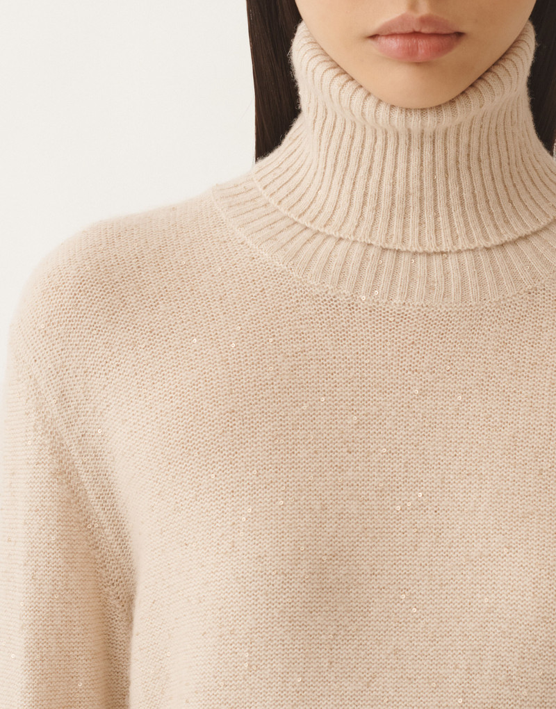 Wool and silk sweater with sequins 5