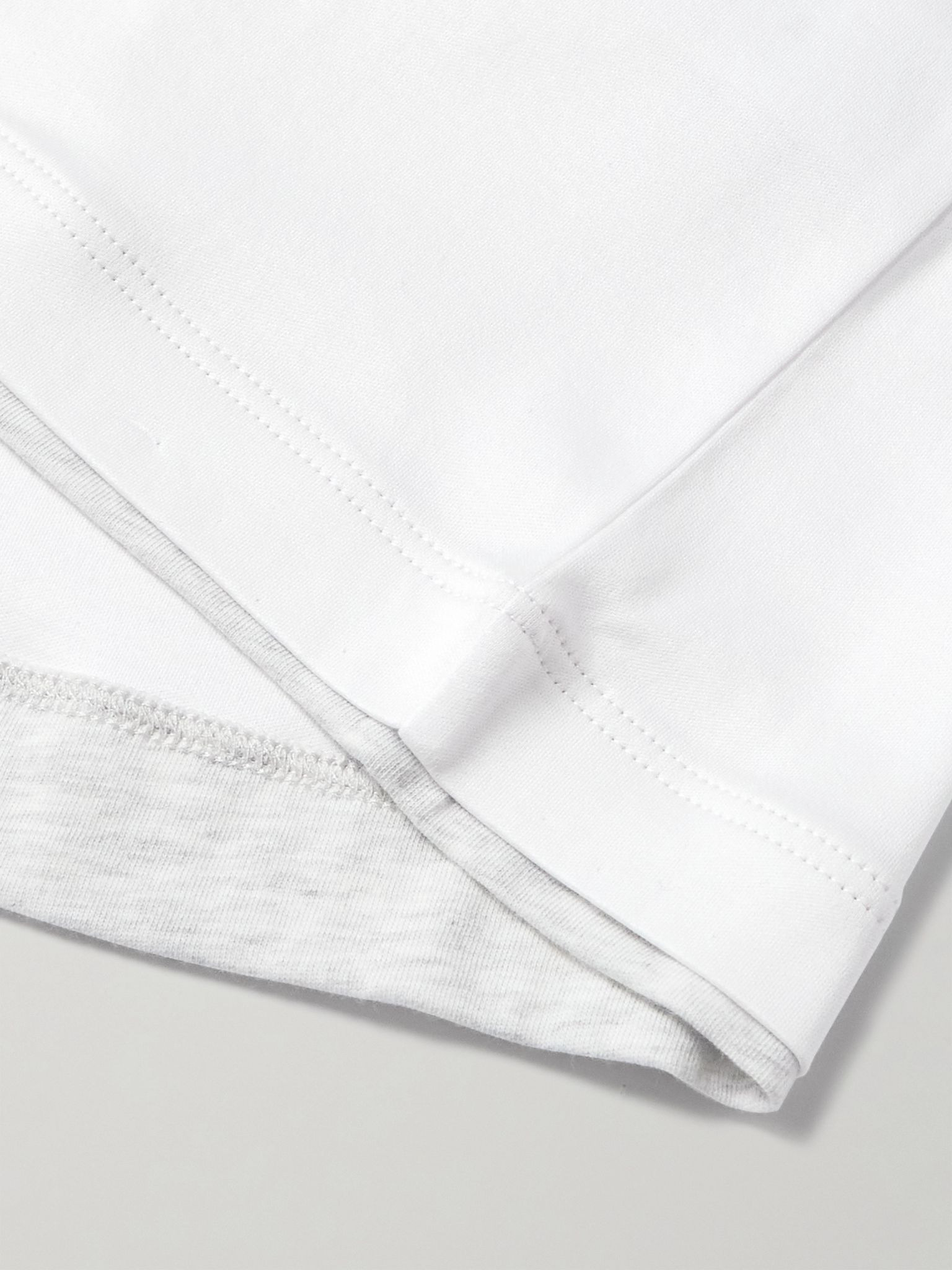 Layered Cotton-Jersey T-Shirt White - 5