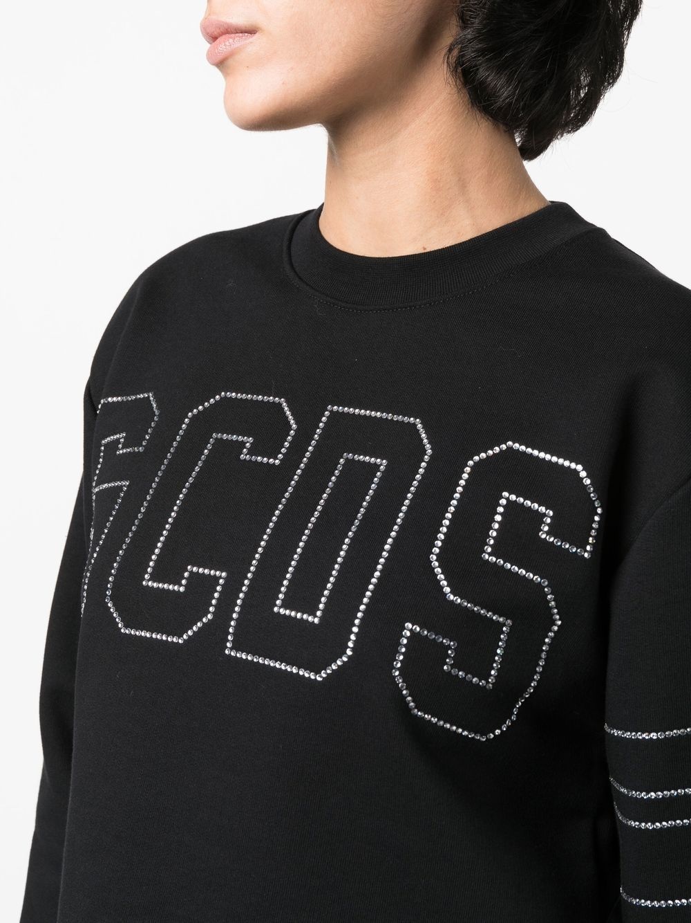 crystal-logo cropped jumper - 9