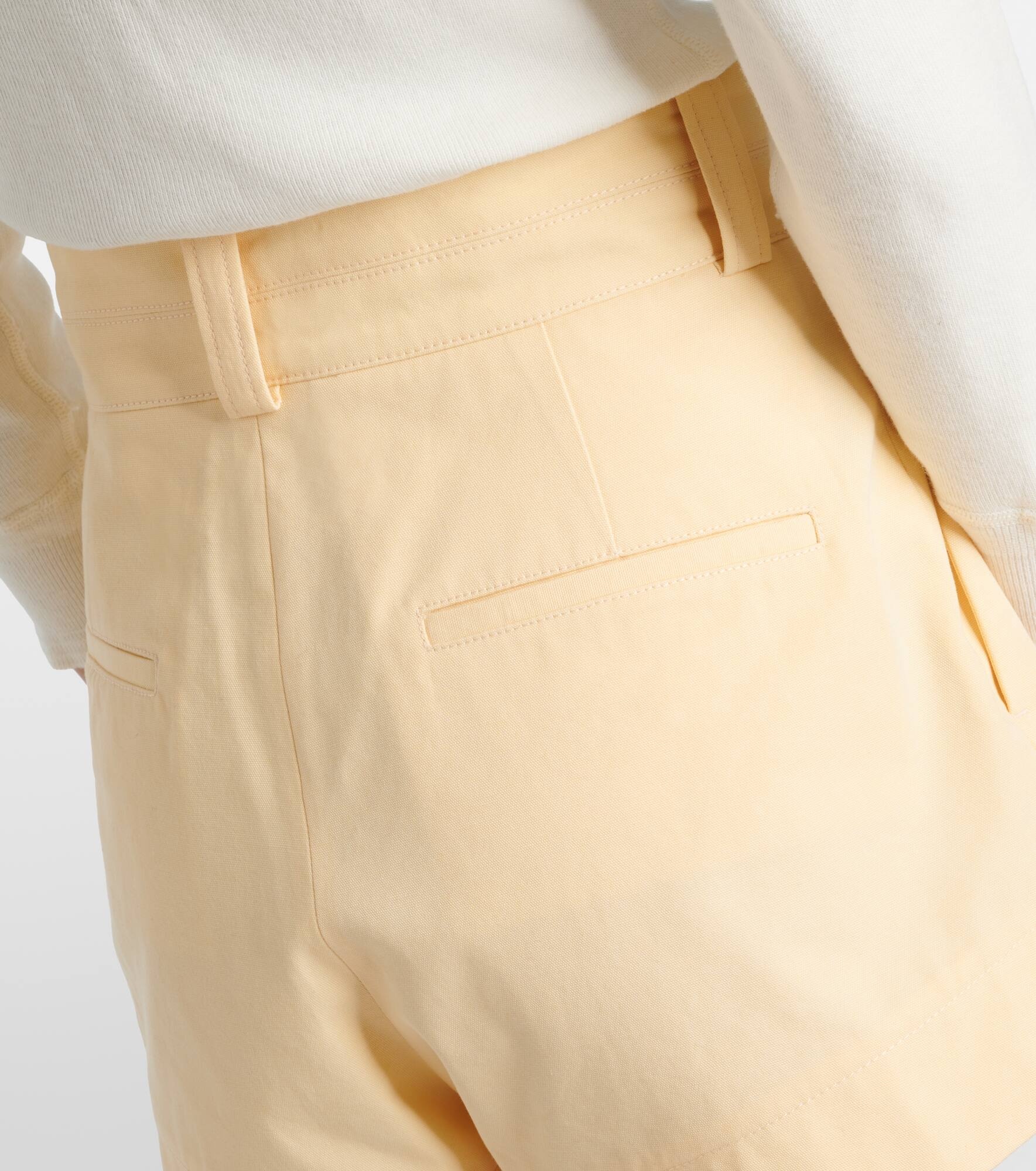 High-rise cotton canvas shorts - 6