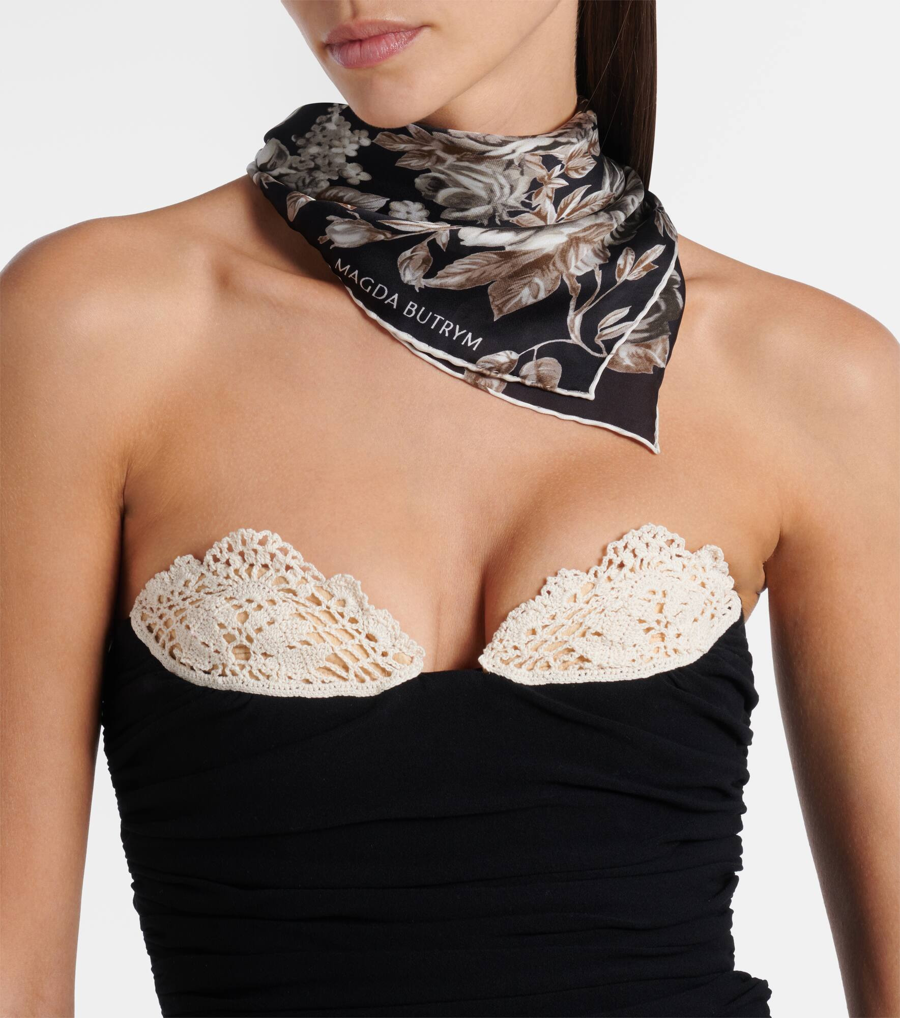 Floral silk scarf - 2