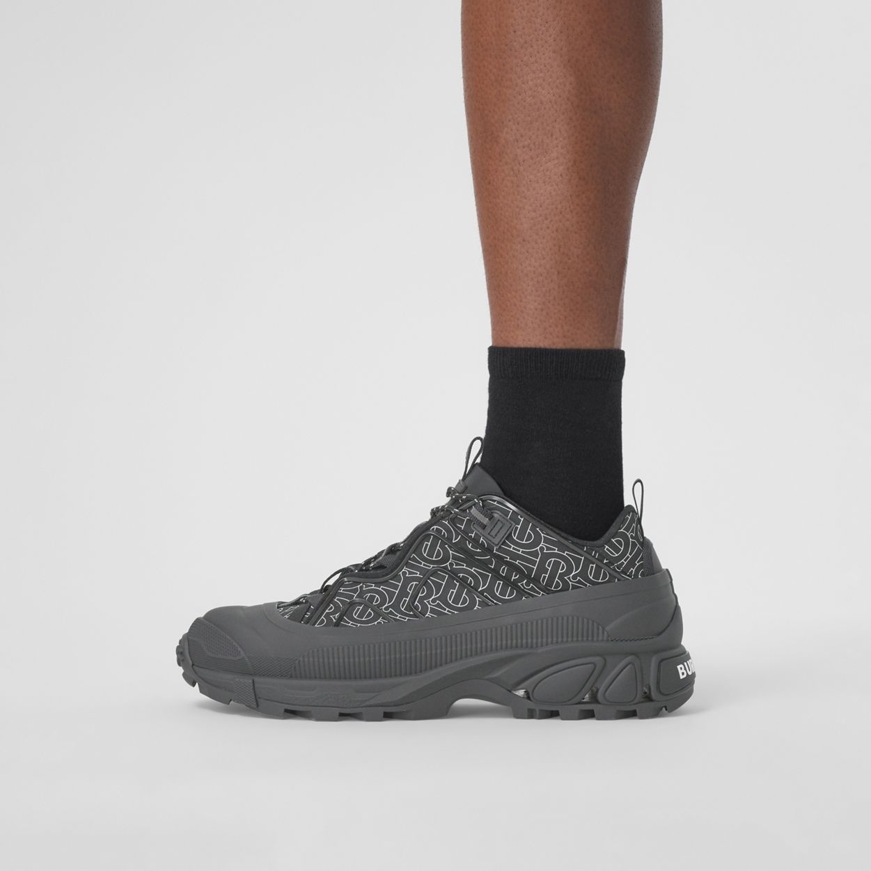 Monogram Print Nylon Arthur Sneakers - 3