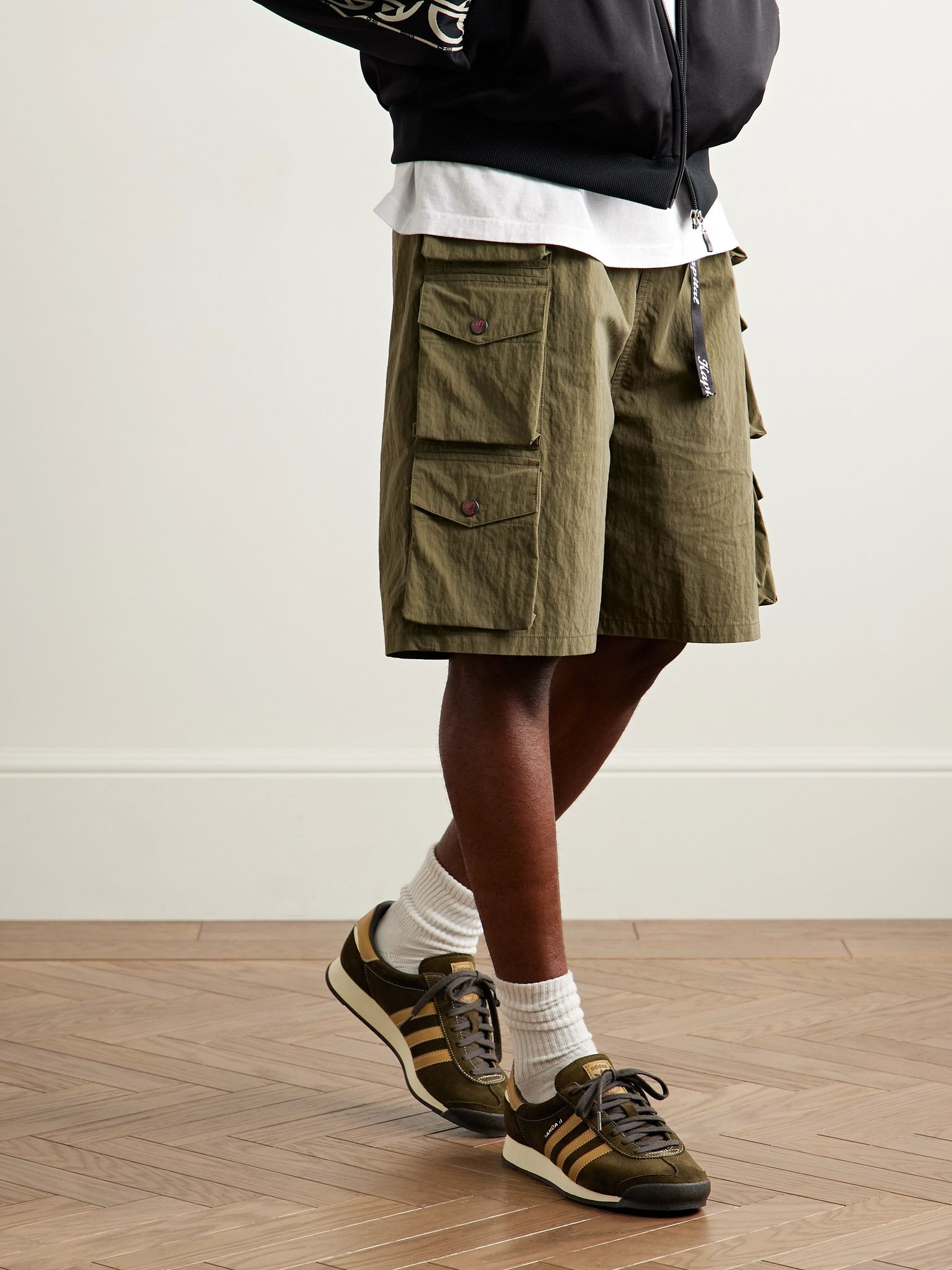 Samoa II Spezial Leather-Trimmed Suede Sneakers Brown - 2