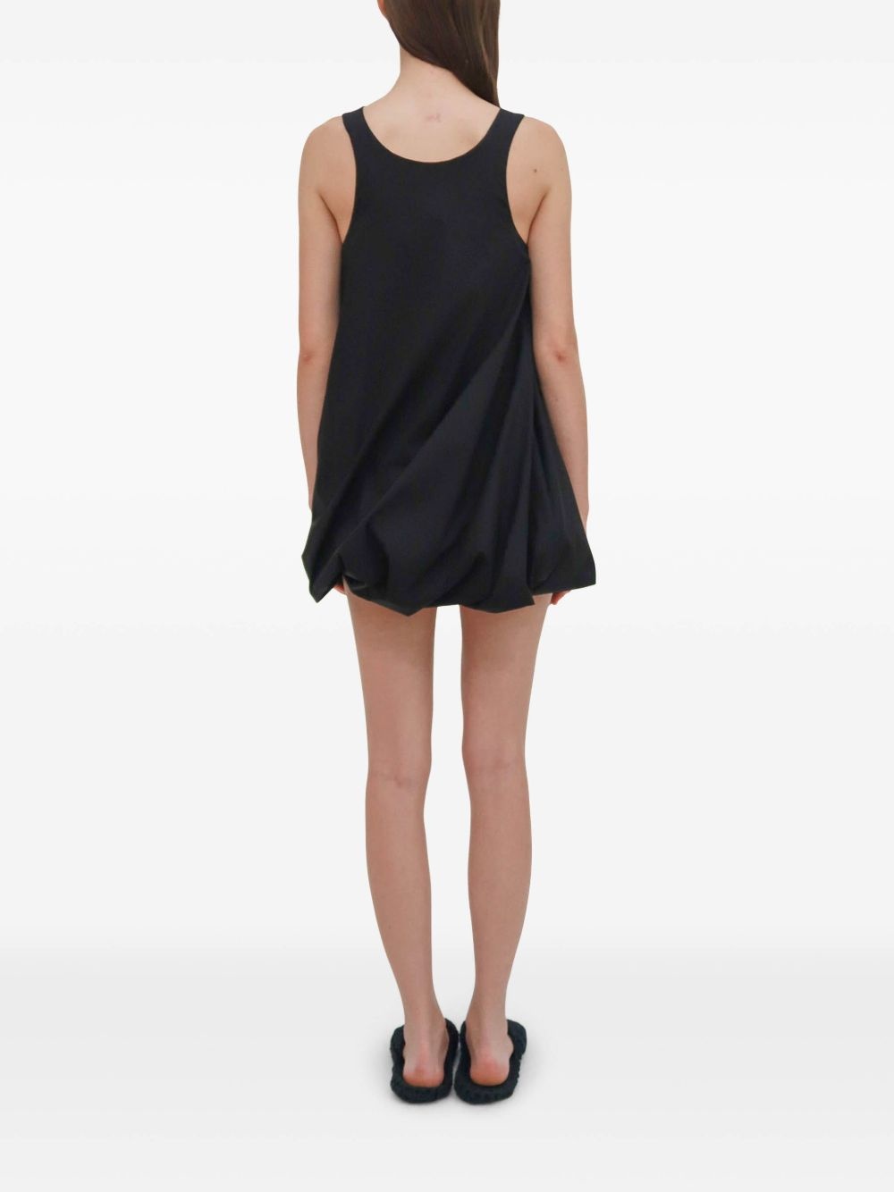 twisted-hem mini dress - 6