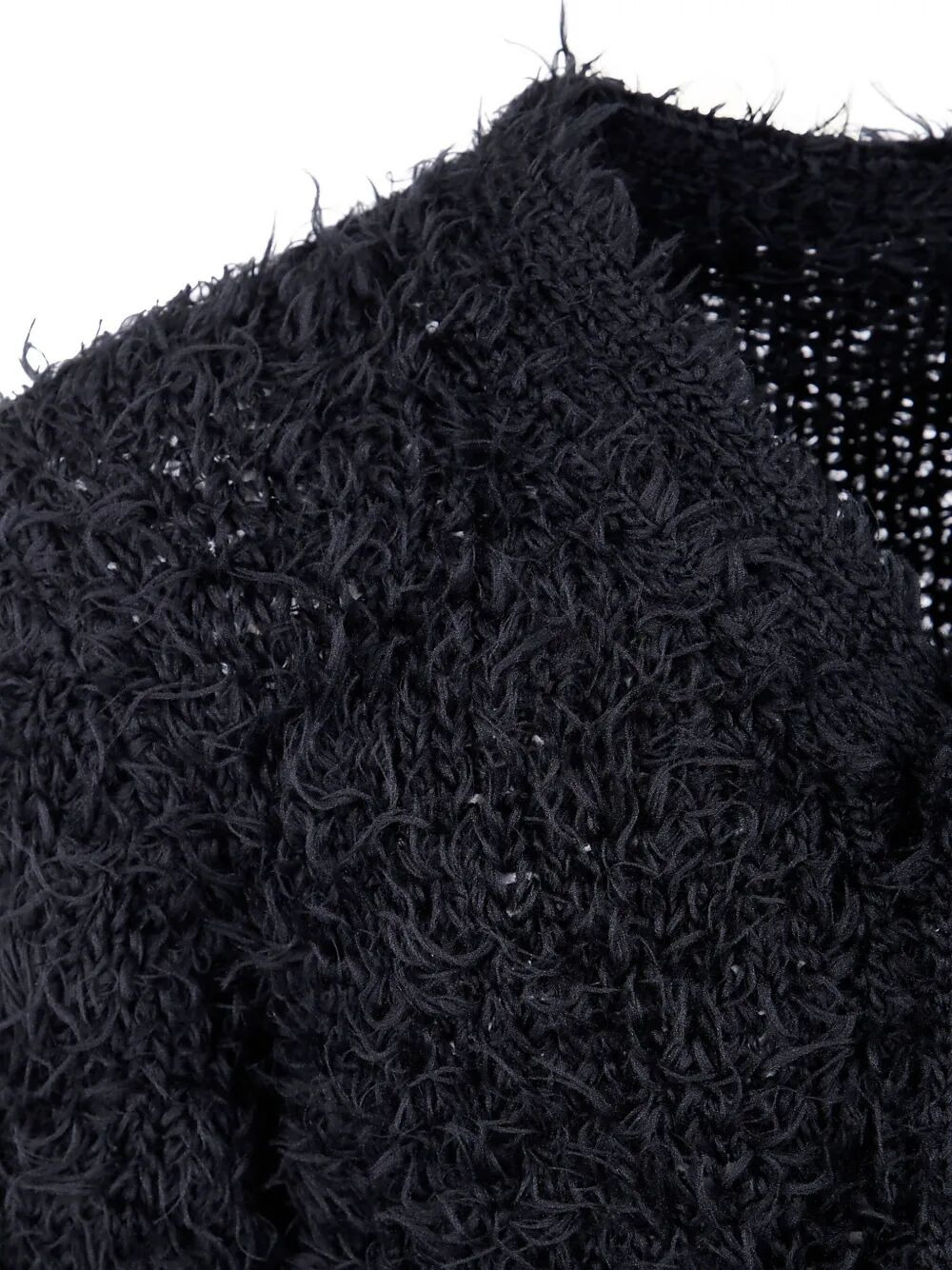 Sacai Men Furry Knit Cardigan - 6