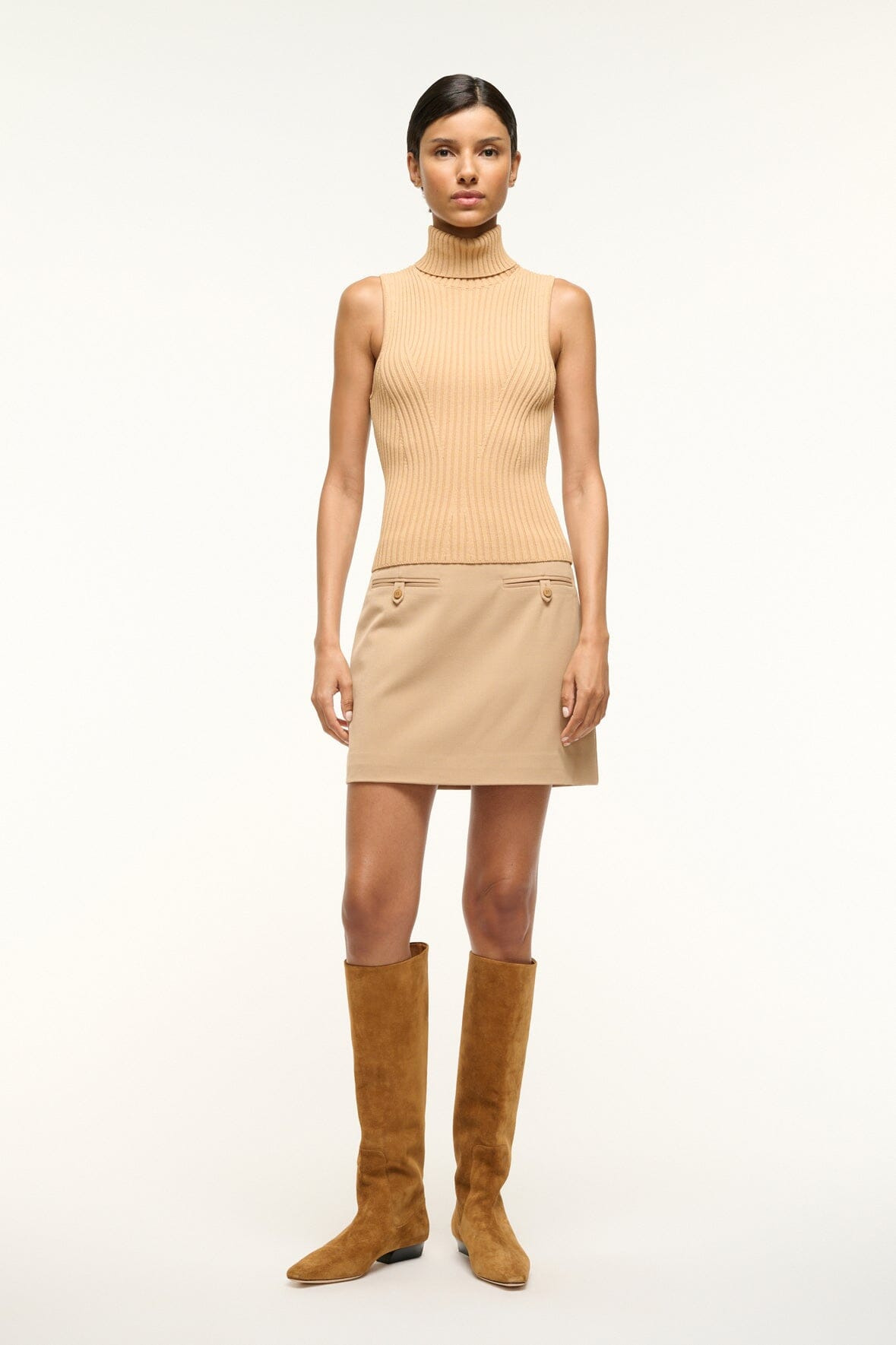 STAUD CALLUM TOP CAMEL - 3