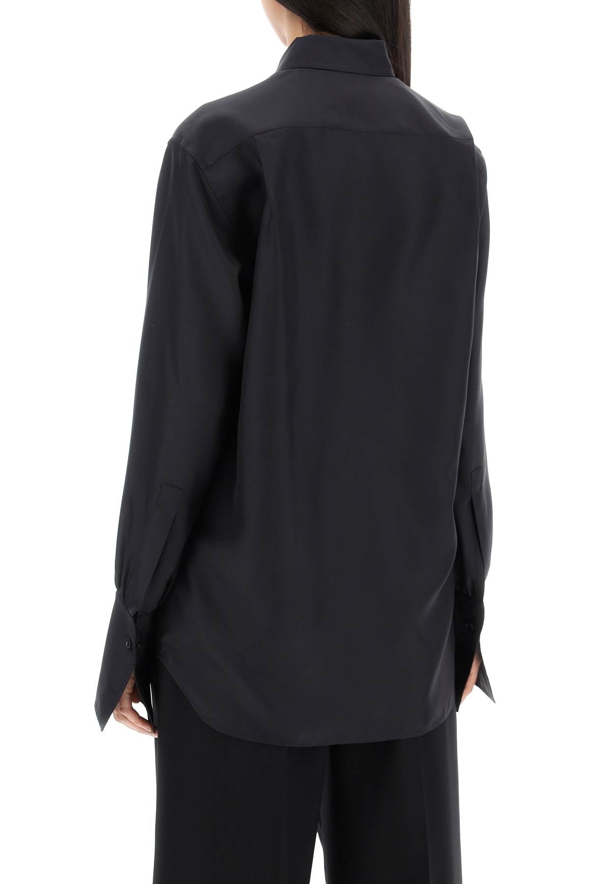 Burberry Long-Sleeved Silk Shirt Women - 3