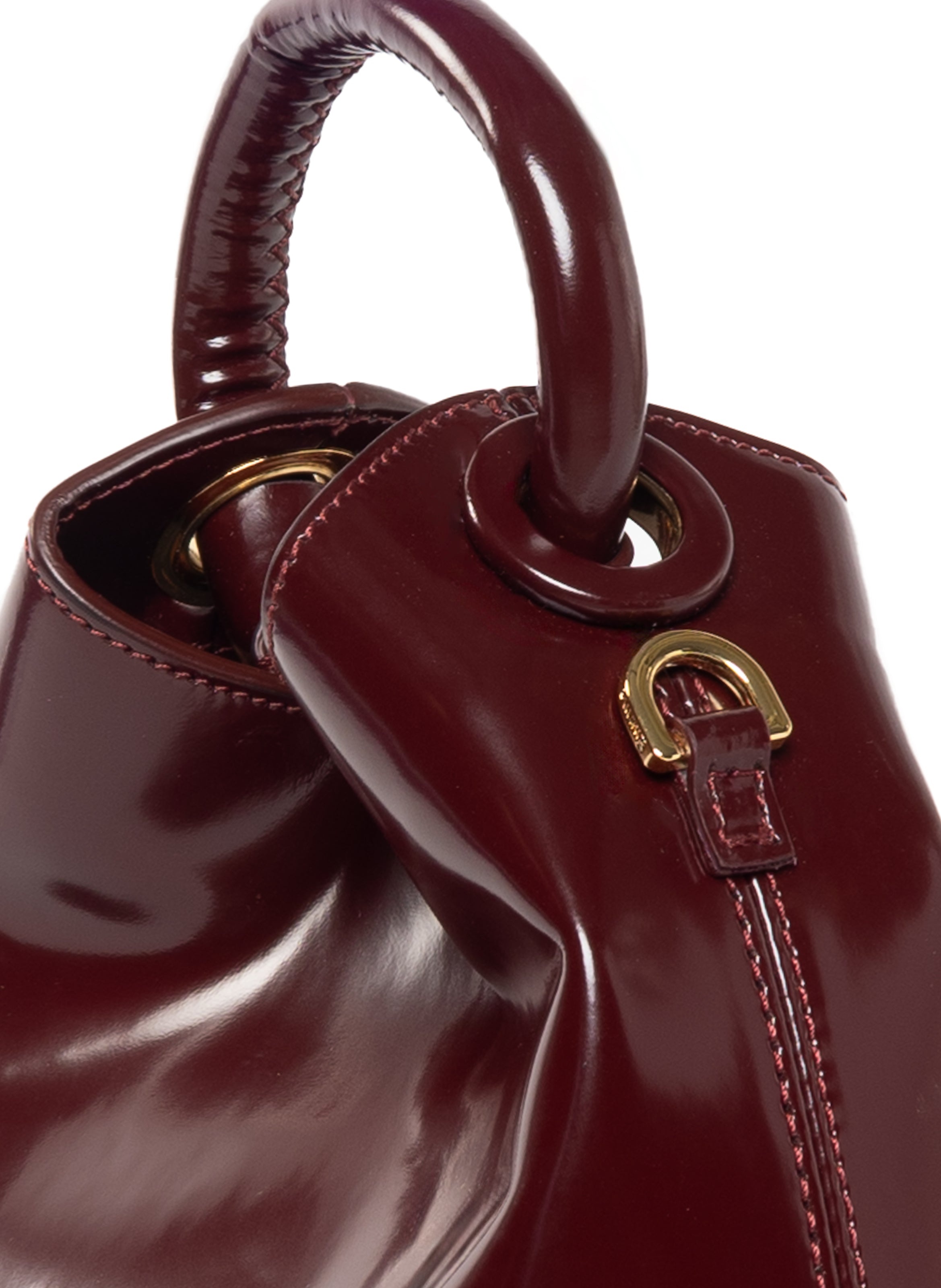 Madeleine Patent Leather Wine - 5