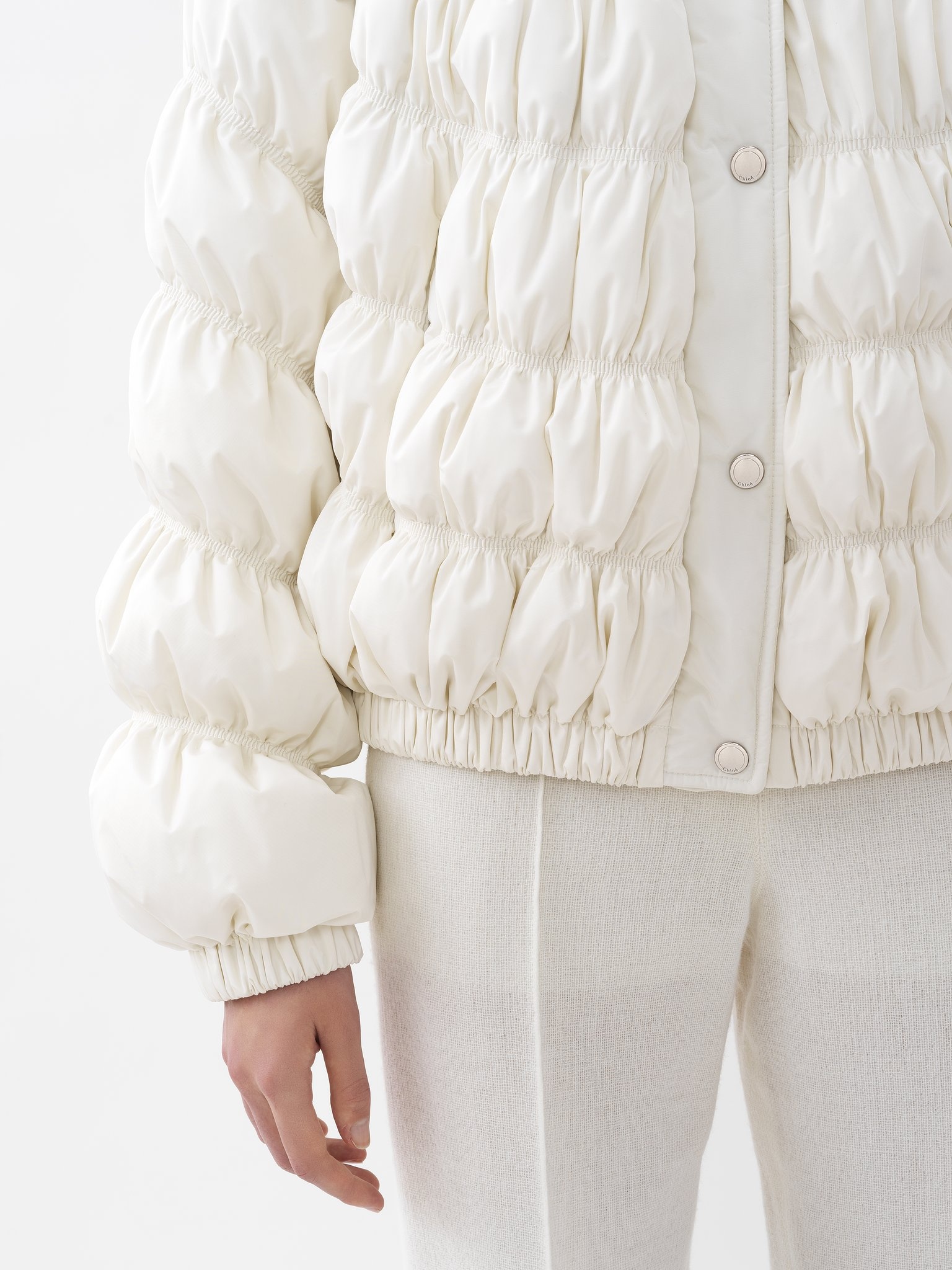 RUCHED PUFFER JACKET - 6