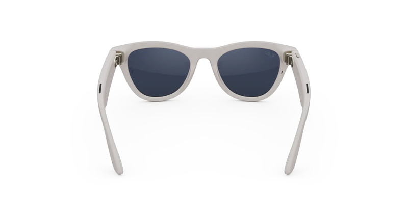 Ray-Ban Meta Skyler (Gen 2) Shiny Chalky Gray Transitions® Sapphire Lenses 4