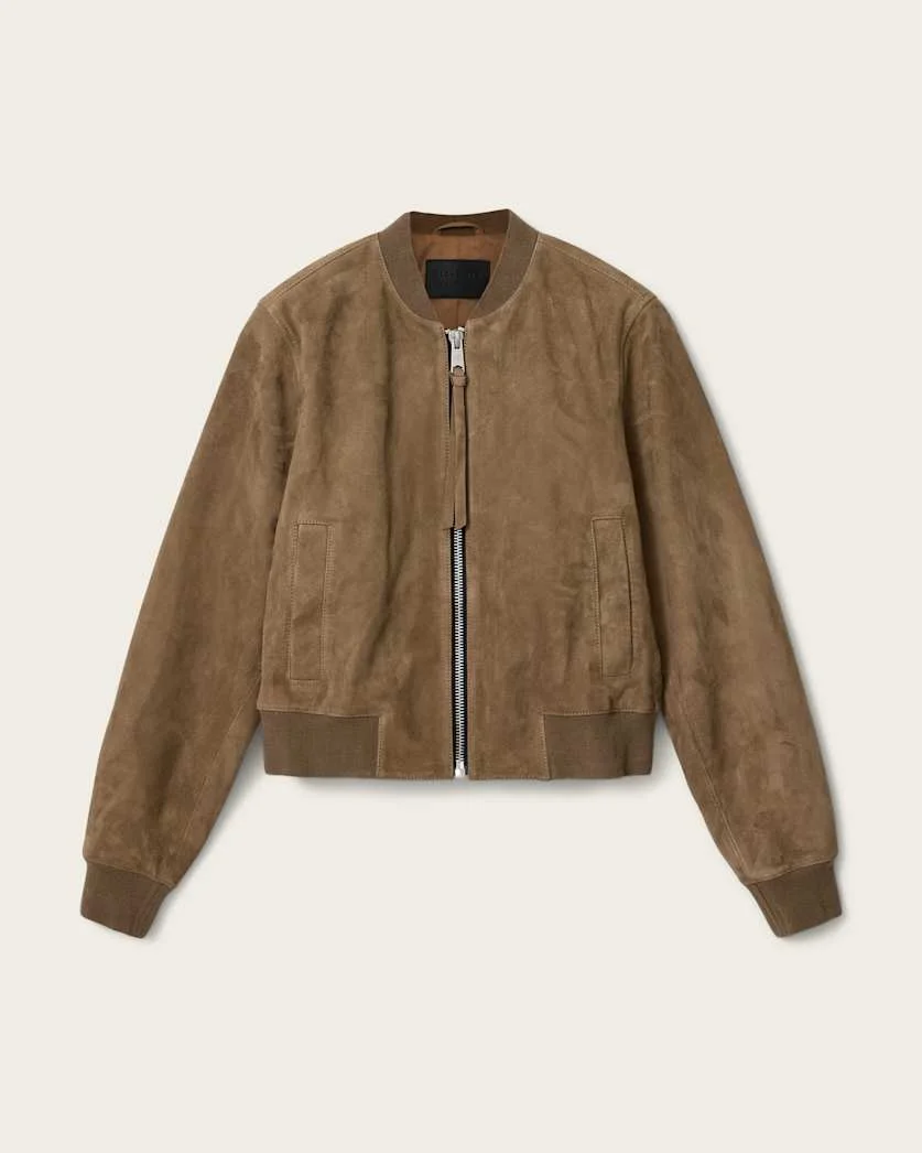 ORTEN SUEDE BOMBER JACKET - 1
