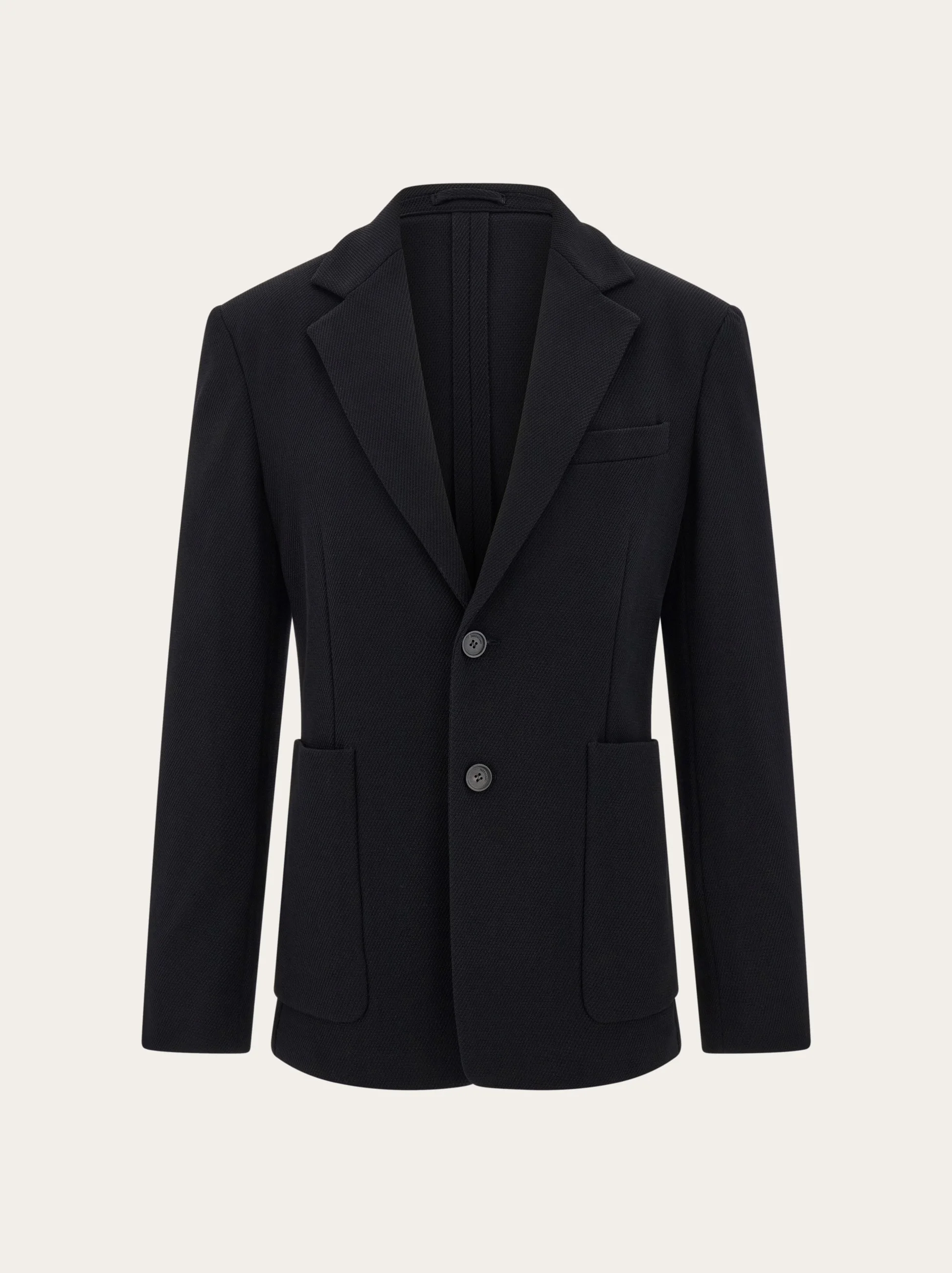 Single breasted jersey blazer - 1