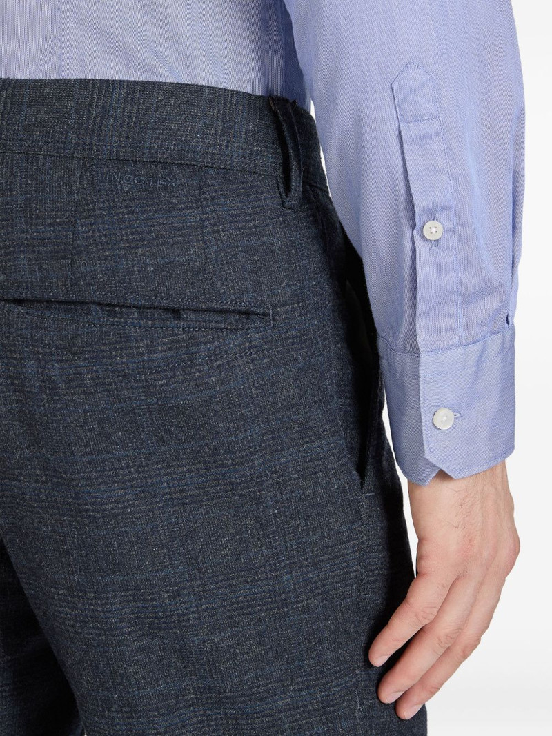x Incotex prince wales check trousers 5