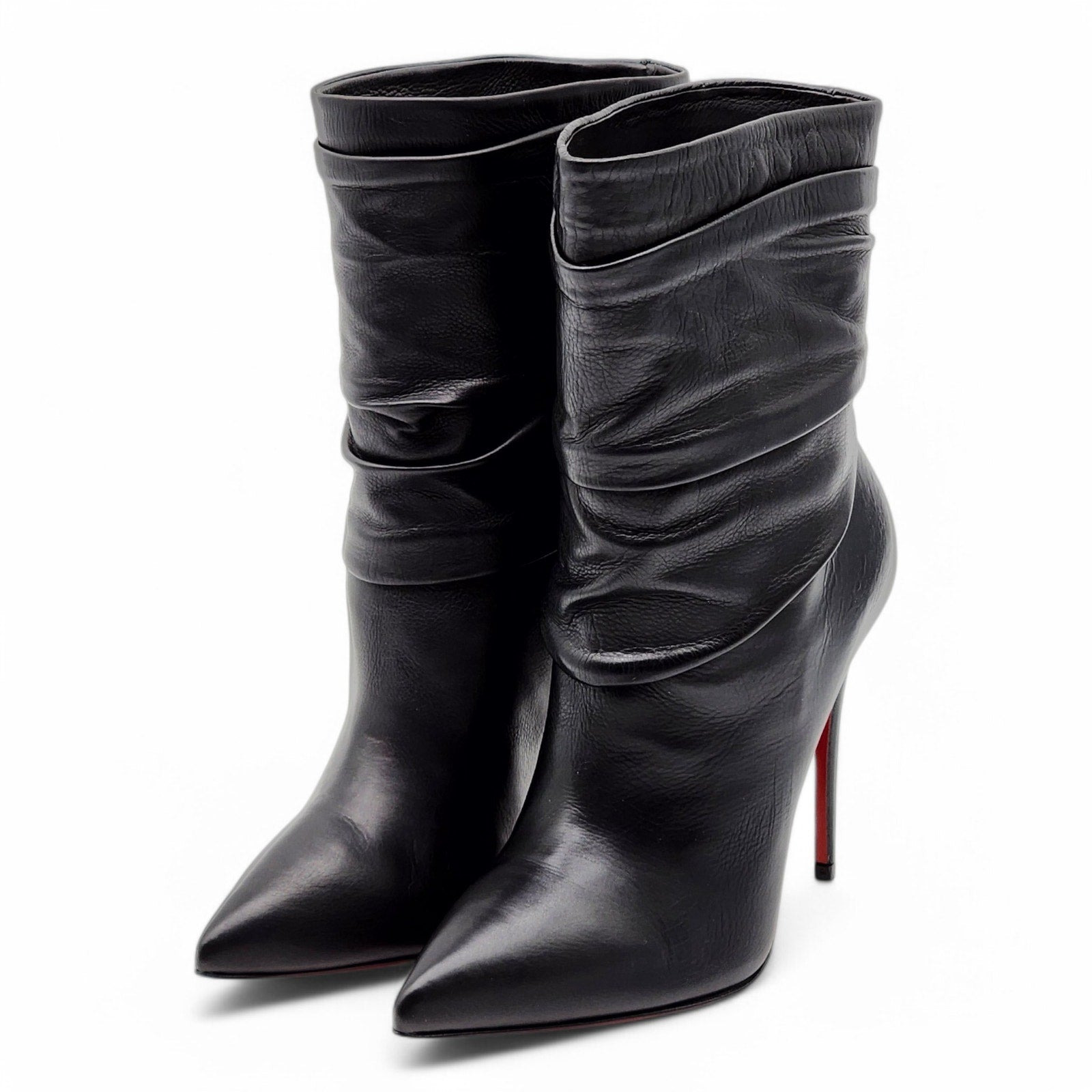 Christian Louboutin Ishtar Boots 100mm - Leather - Black EU 35.5 US 5 - 2