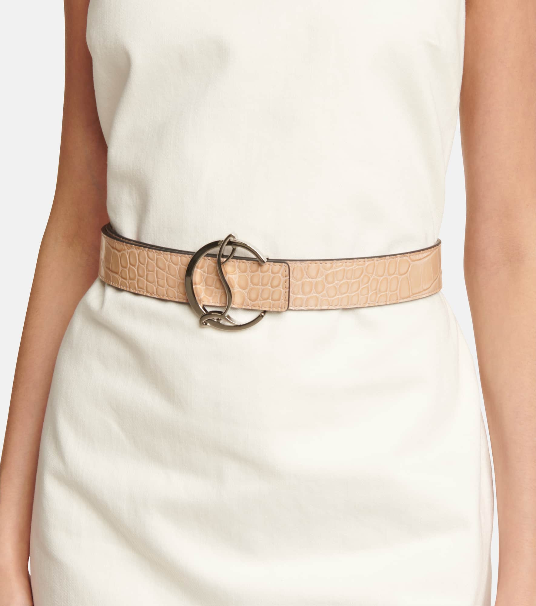 CL Logo reversible leather belt - 2