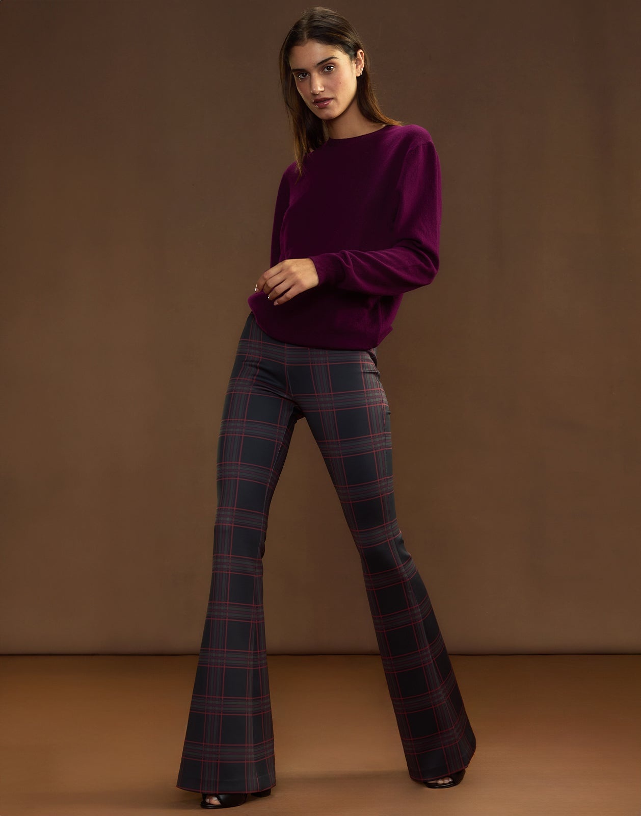 Bonded Fit and Flare Pant - 1