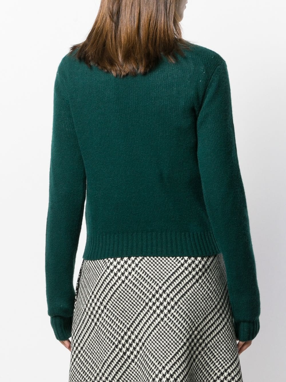 cropped knitted sweater - 4