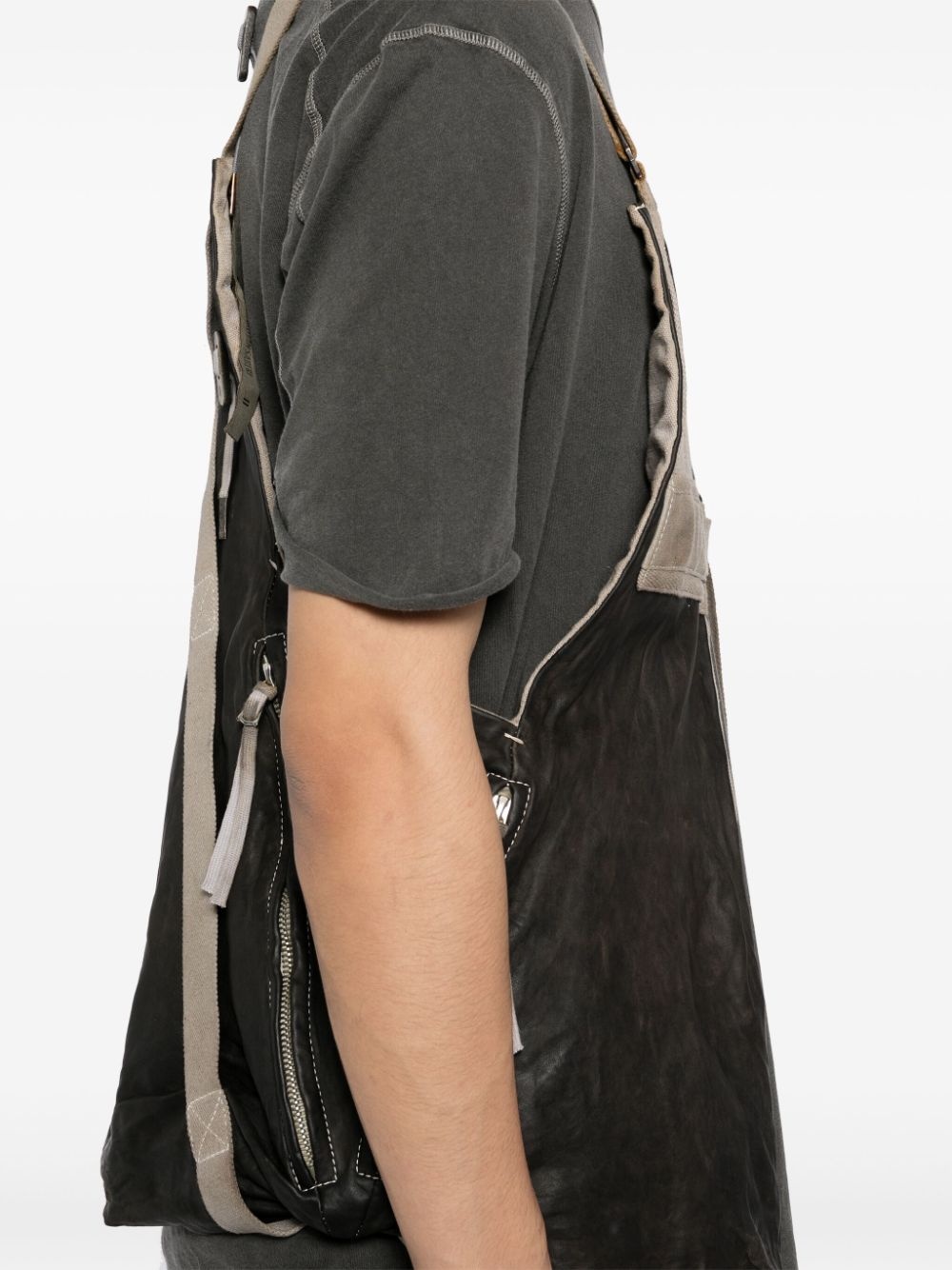 panelled buckled gilet - 5