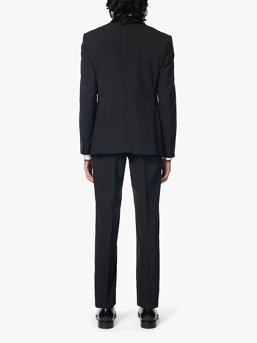 Single-breasted regular-fit stretch-wool suit - 5