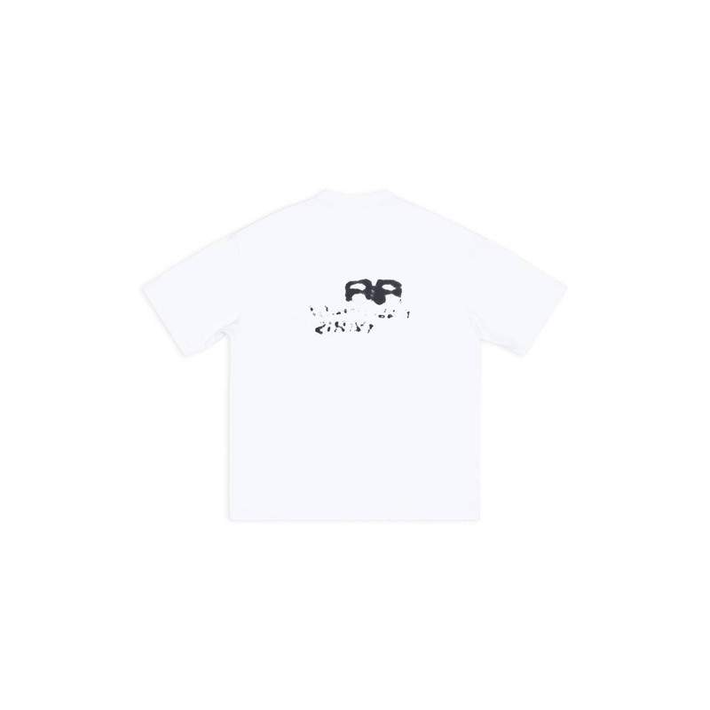 BALENCIAGA Hand Drawn Bb Icon T-shirt Medium Fit in White outlook