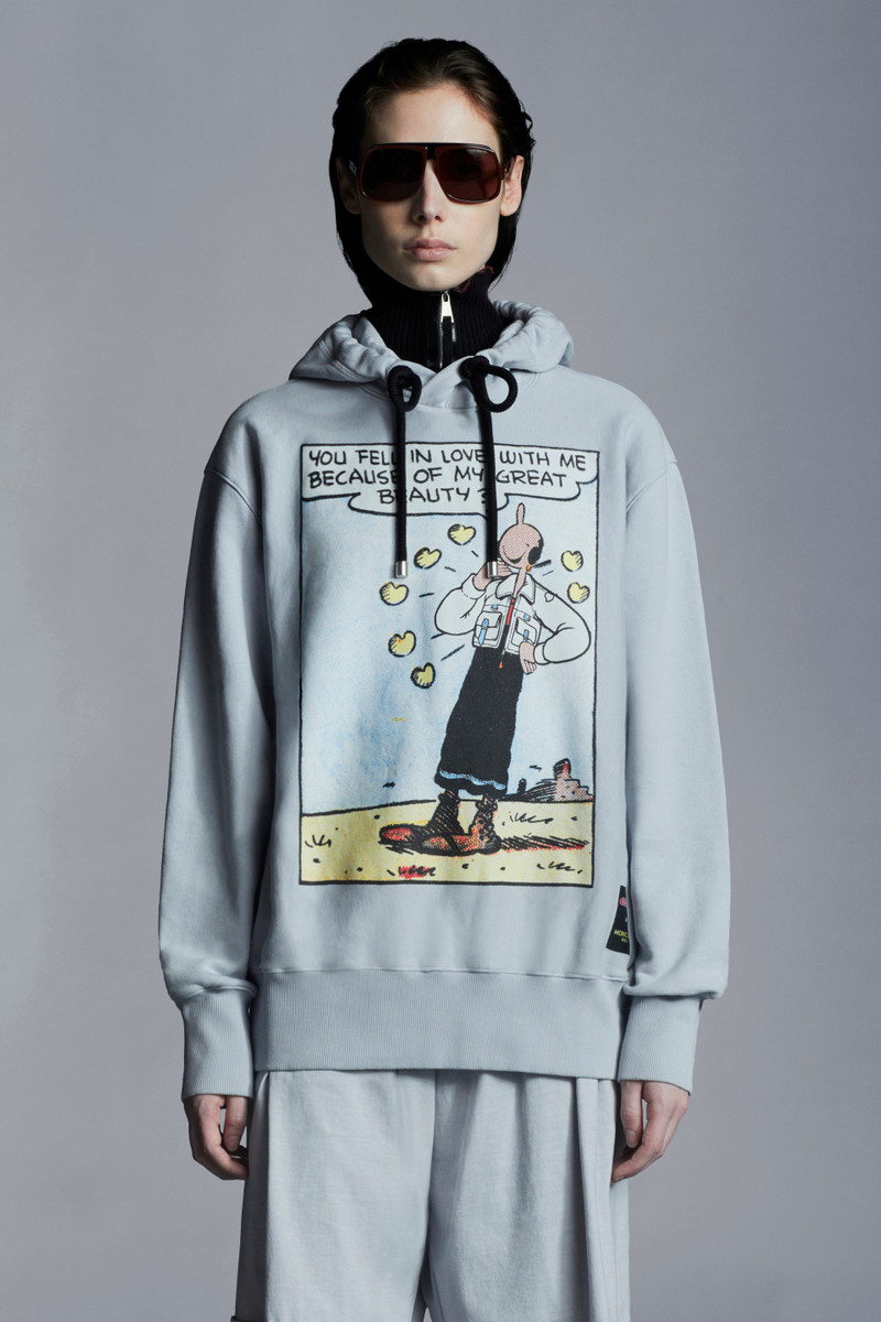 Moncler Olive Oyl Motif Hoodie outlook