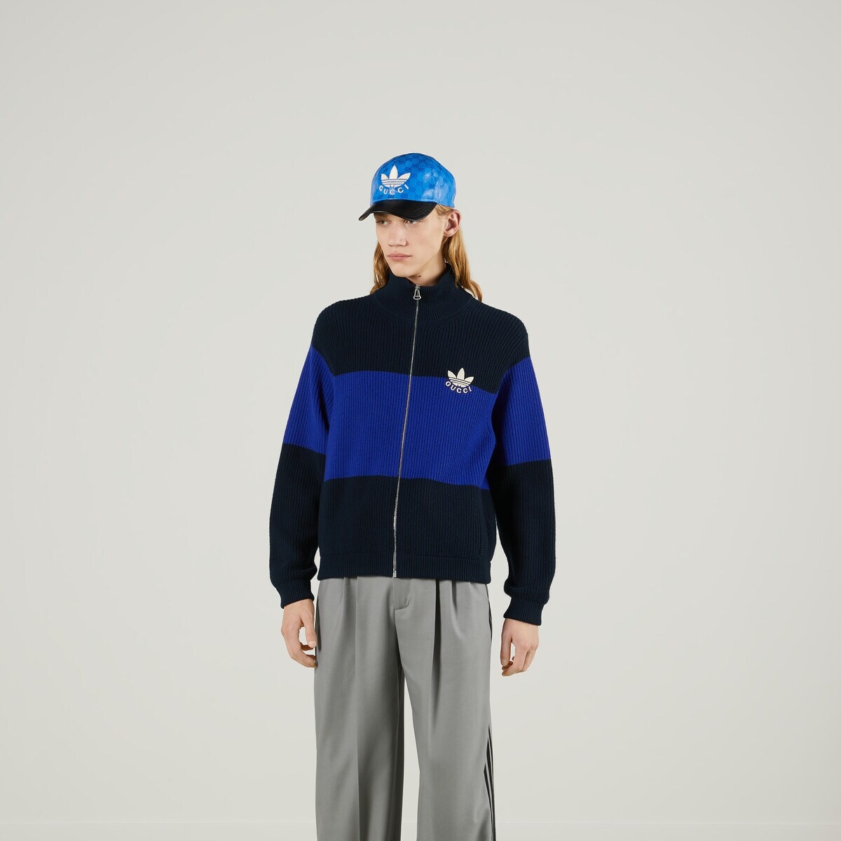 adidas x Gucci wool zip jacket - 6