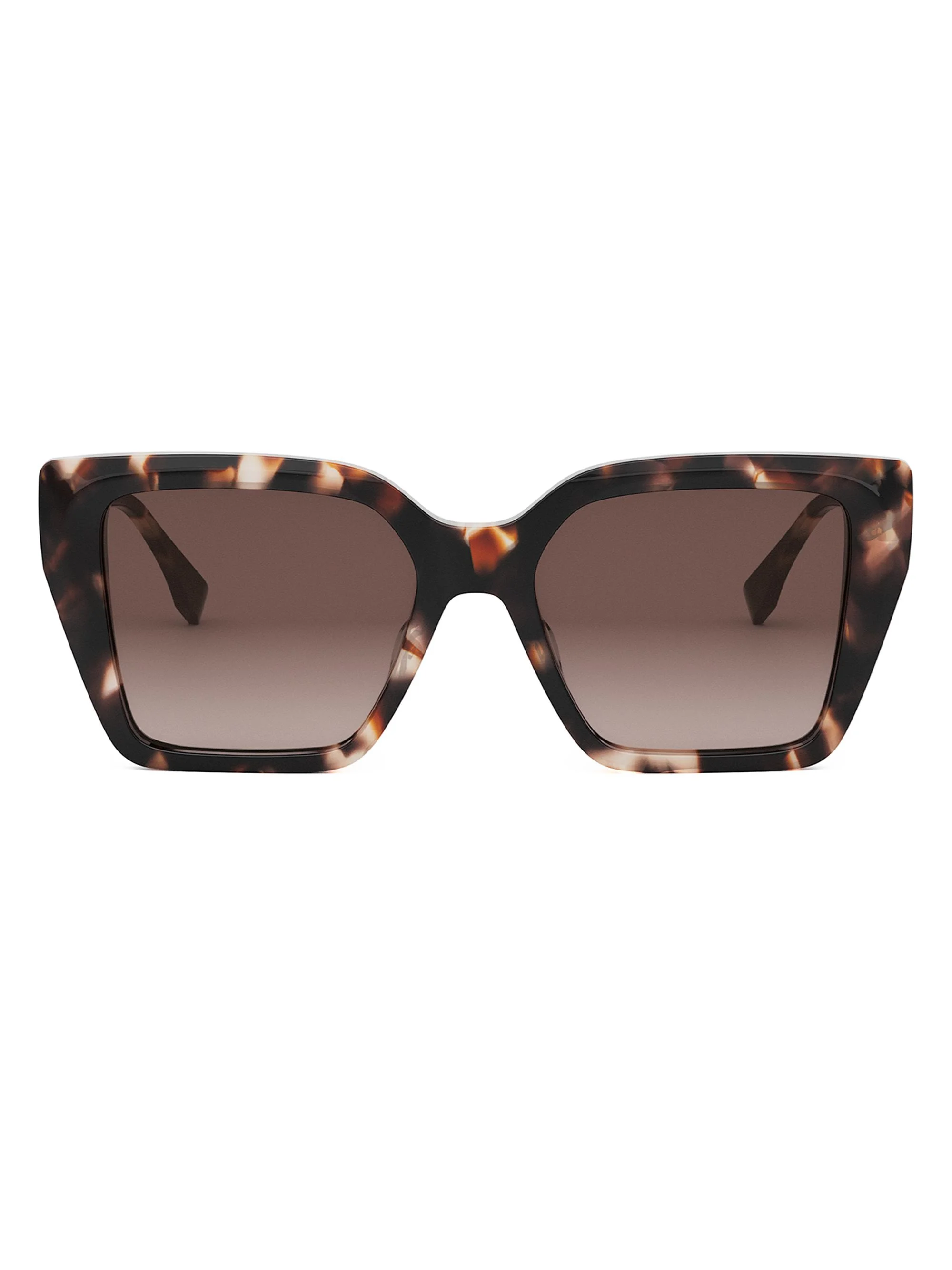 Women's Diamonds 54MM Butterfly Sunglasses - Coloured Havana Brown - 1