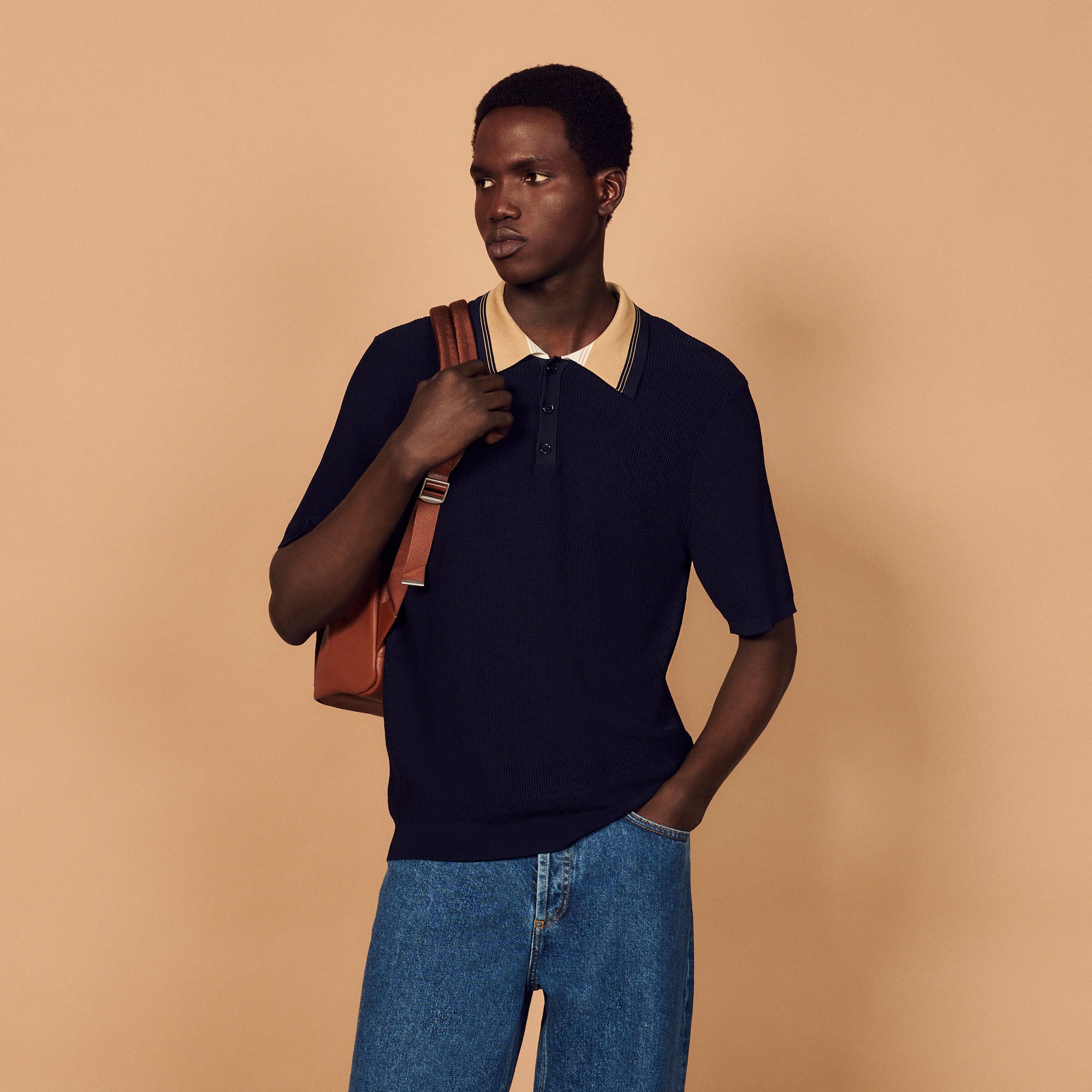 Knitted polo shirt - 2