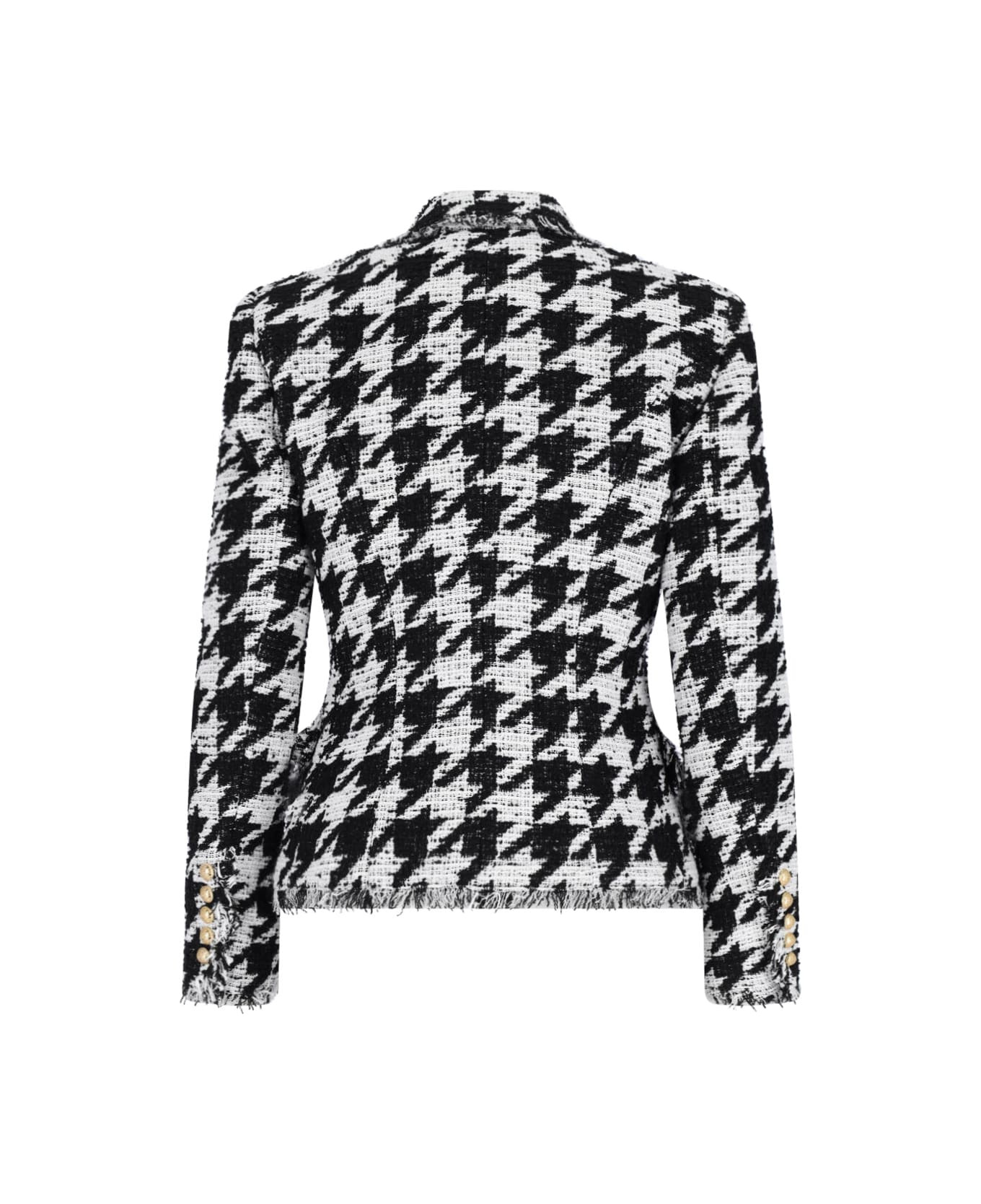 Double-breasted Tweed Blazer - 2