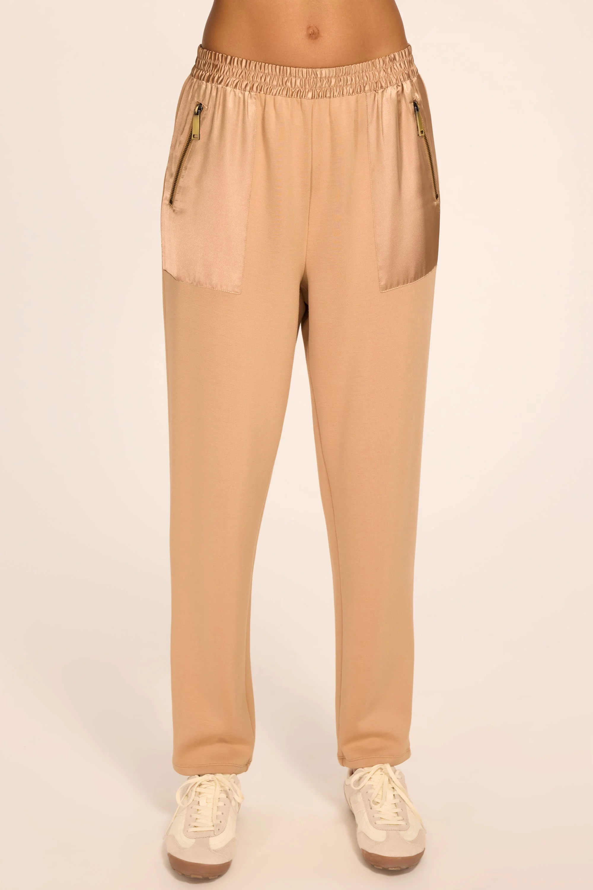 Frances Satin Knit Jogger - 1