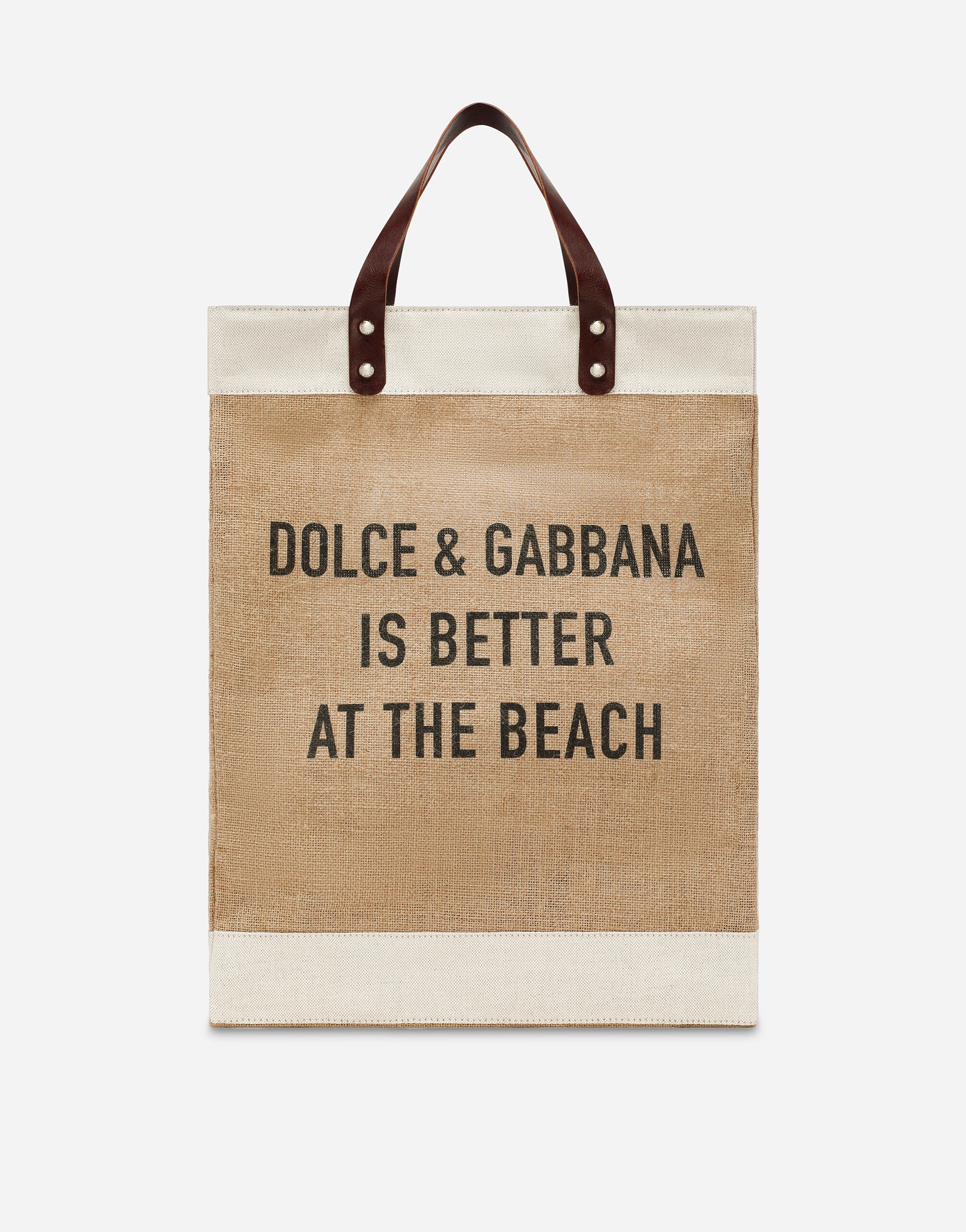Printed jute shopper - 4