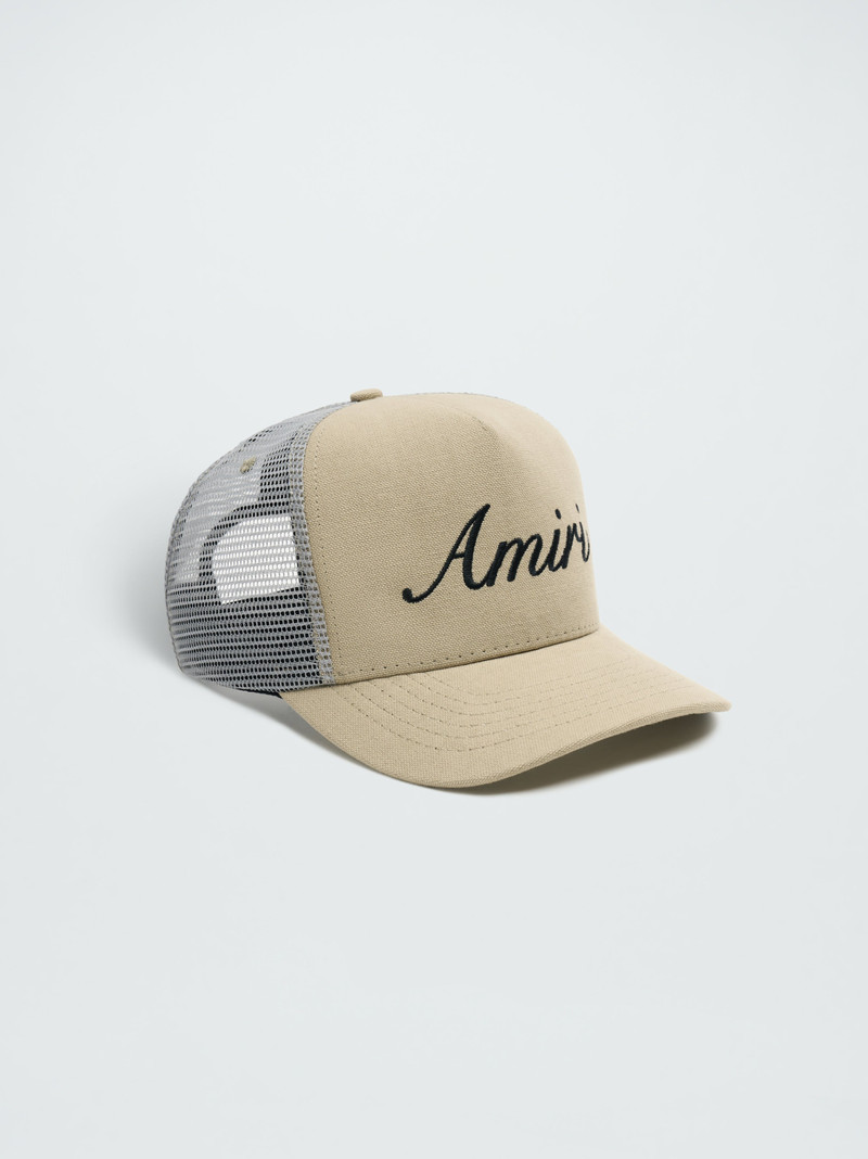 AMIRI AMIRI SCRIPT TRUCKER HAT outlook