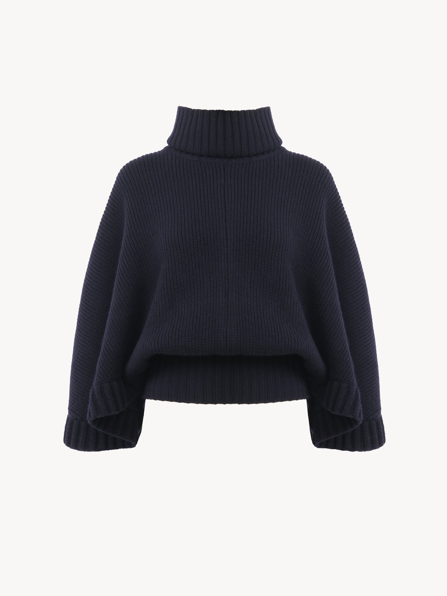 SHORT TURTLENECK CAPE - 2