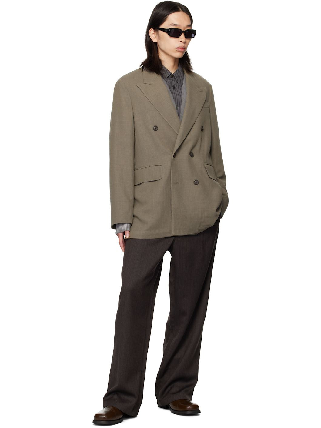 Gray Sharp DB Blazer - 4