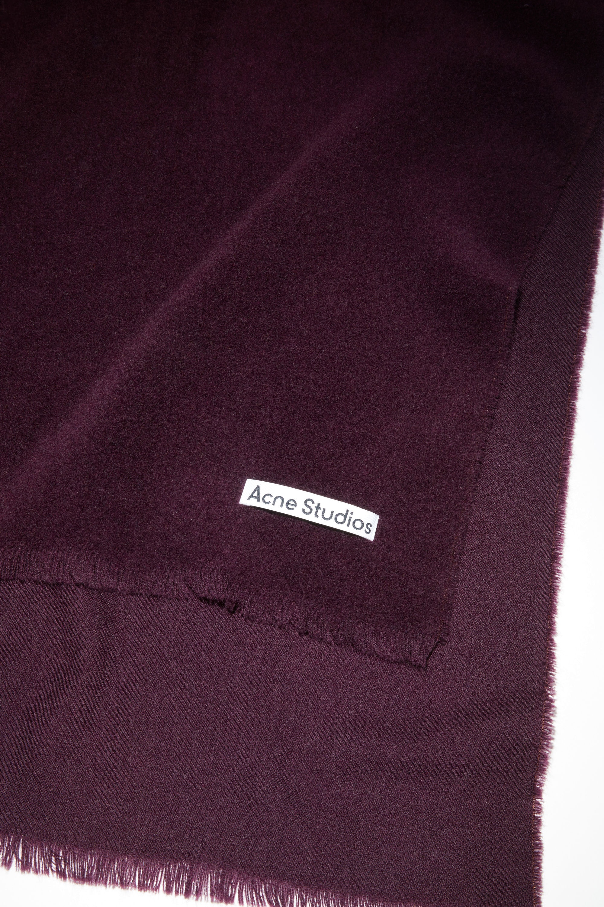 Soft wool scarf - Aubergine purple - 4
